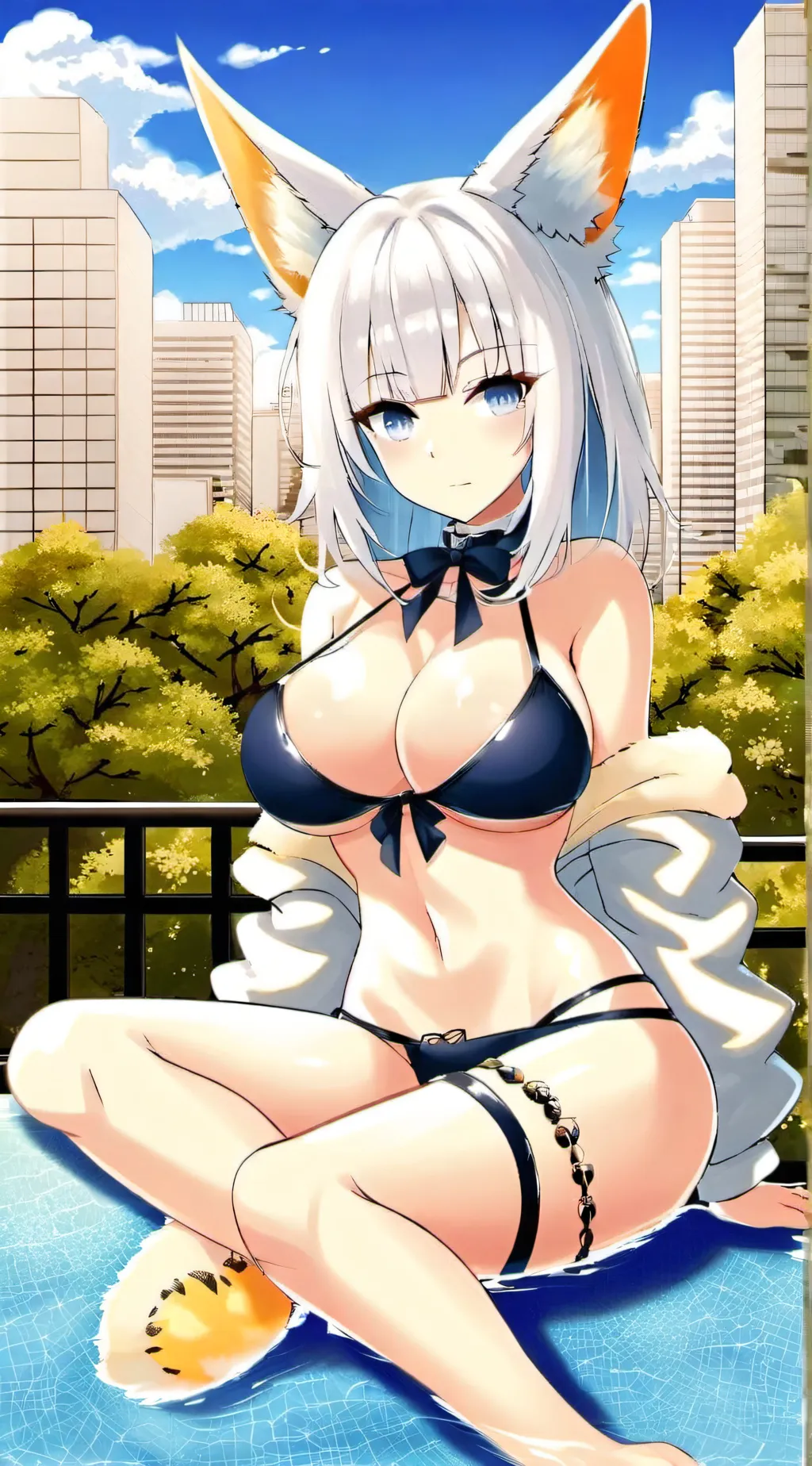 ai character: giantess fox Jenny background