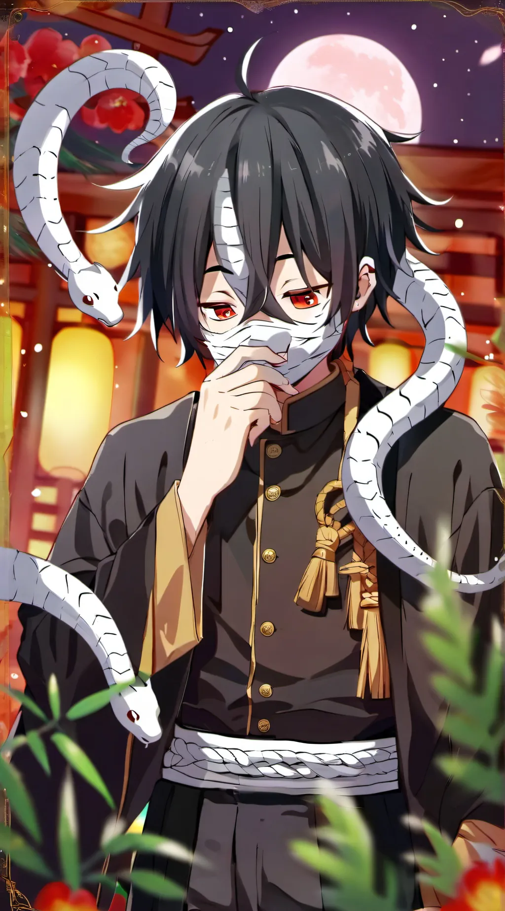 ai character: Obanai Iguro  background
