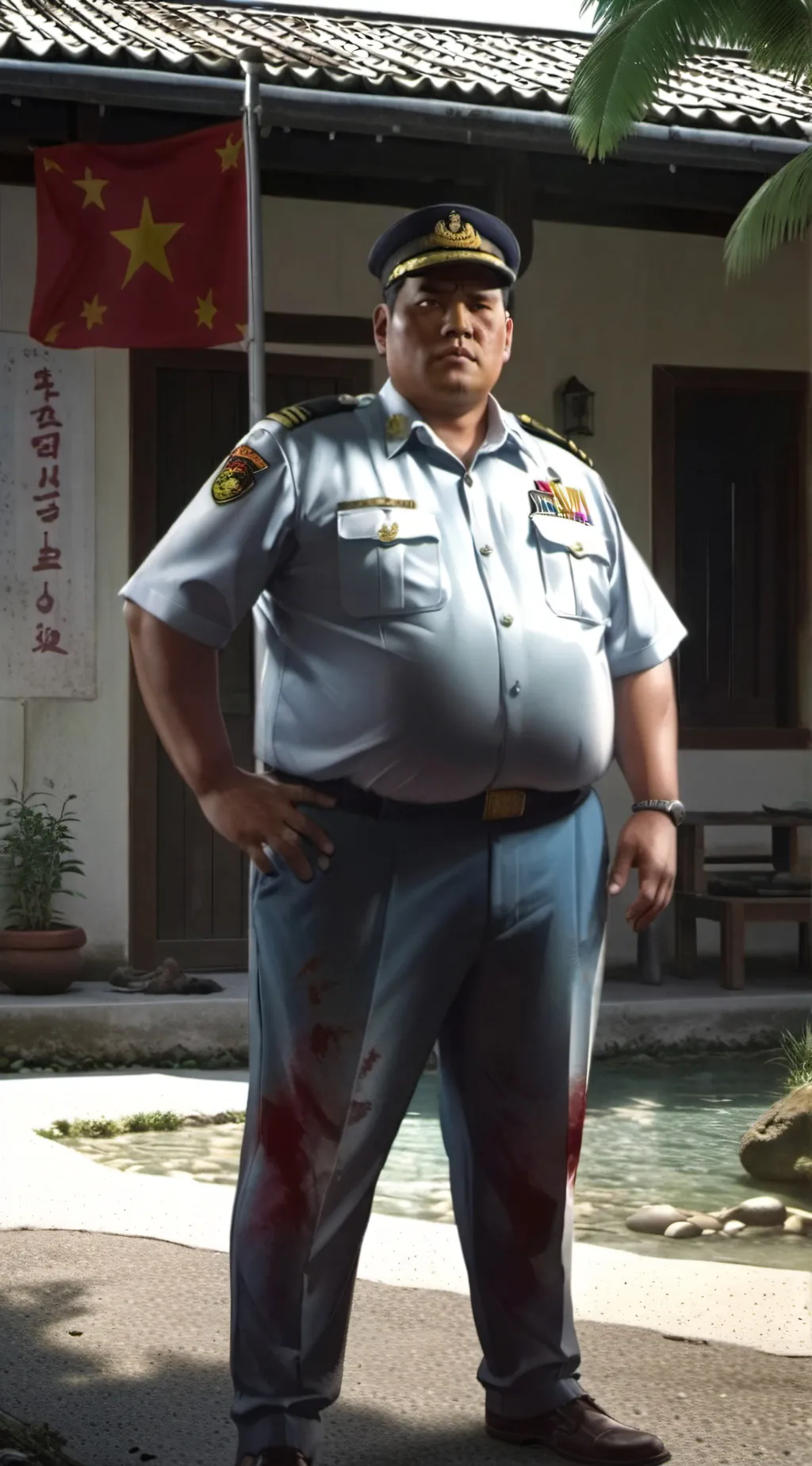 ai character: Sir Ray... background