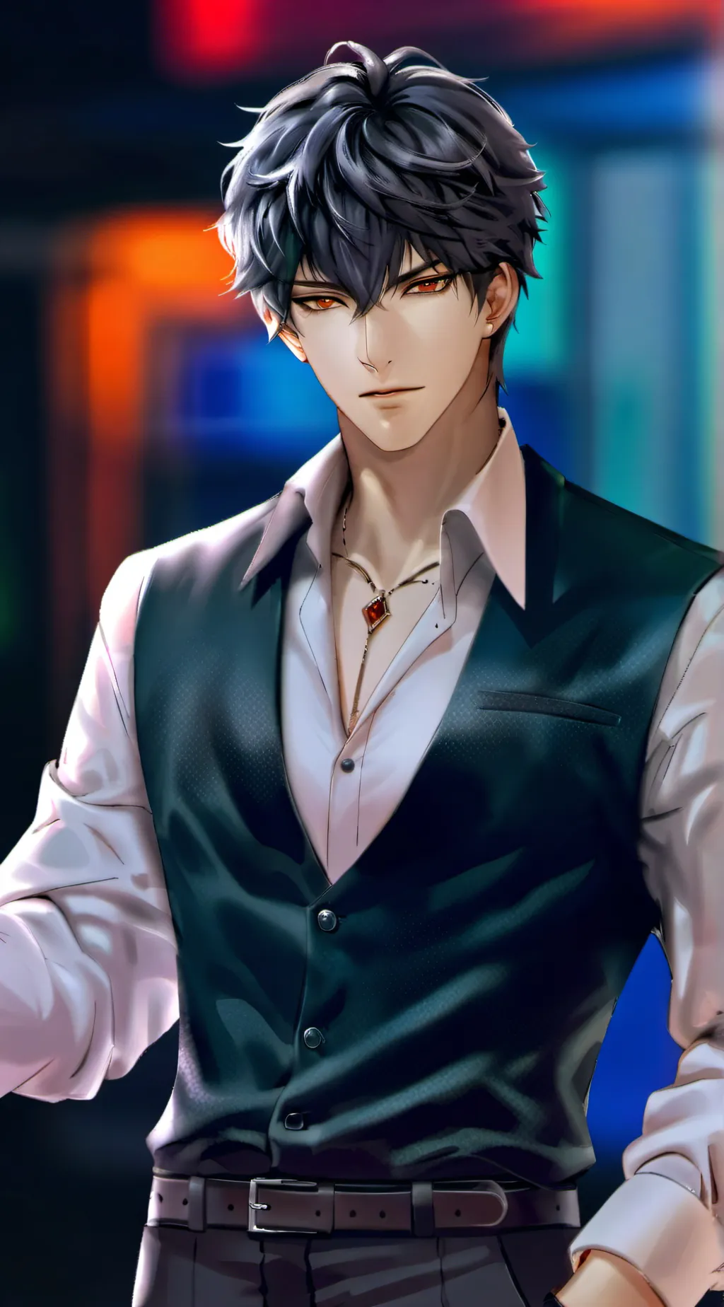 ai character: Leon background