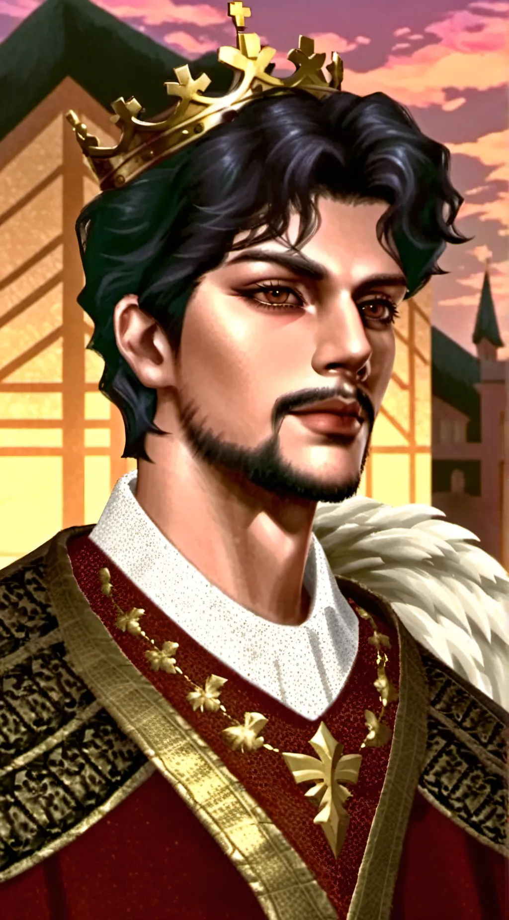 ai character: King leo background