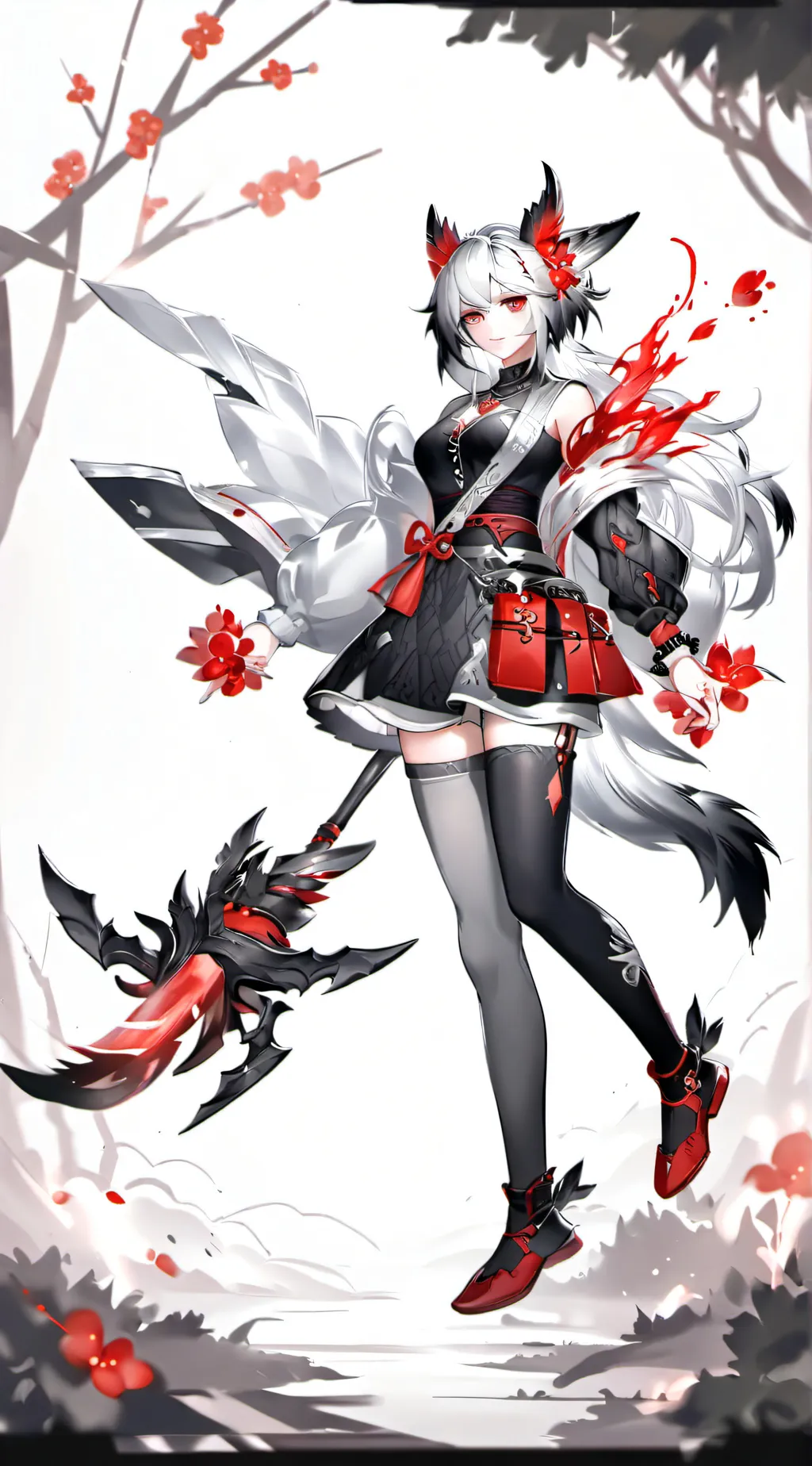 ai character: MHW Hunter background