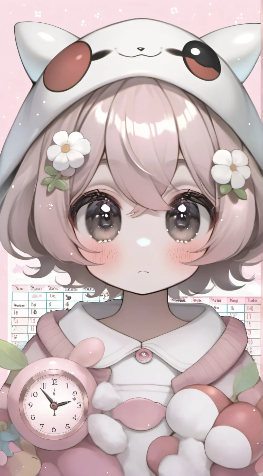 ai character: Blossom background