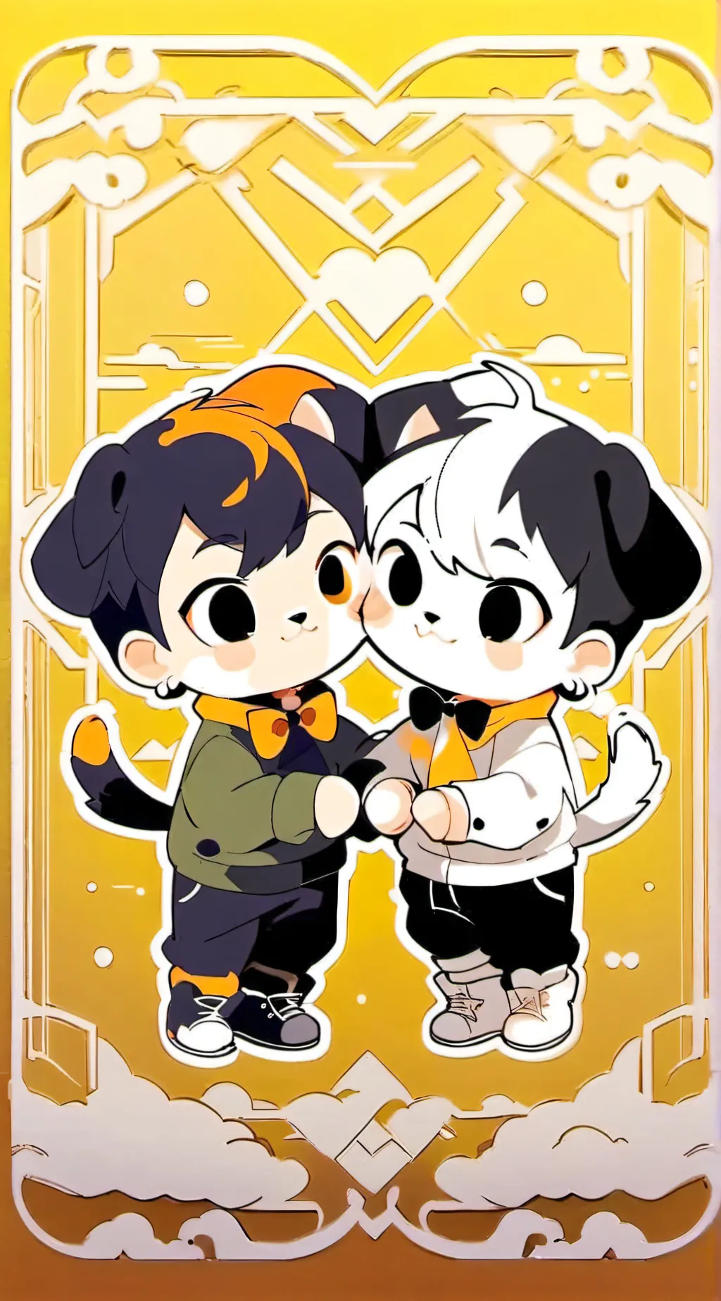 ai character: Dogday x catnap background