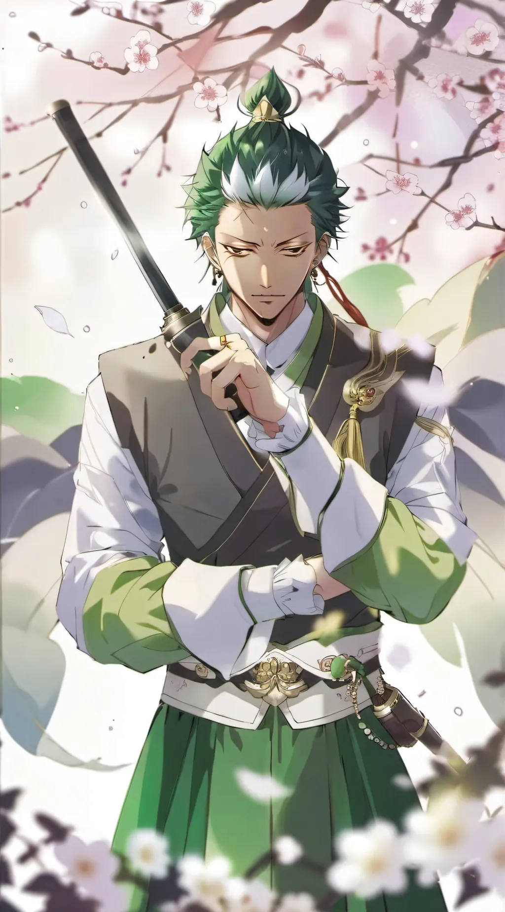 ai character: Zoro background
