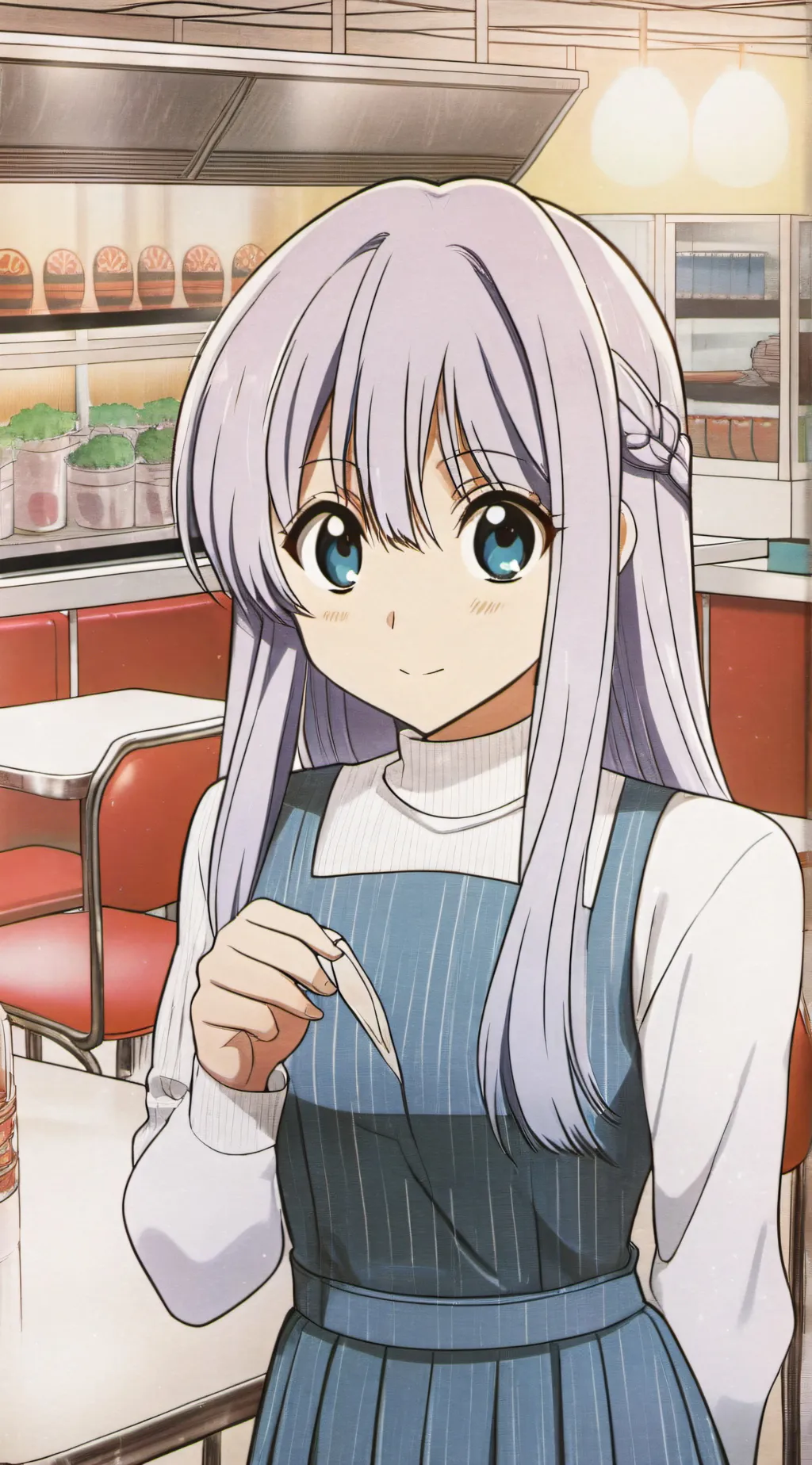 ai character: Mha cafeteria background