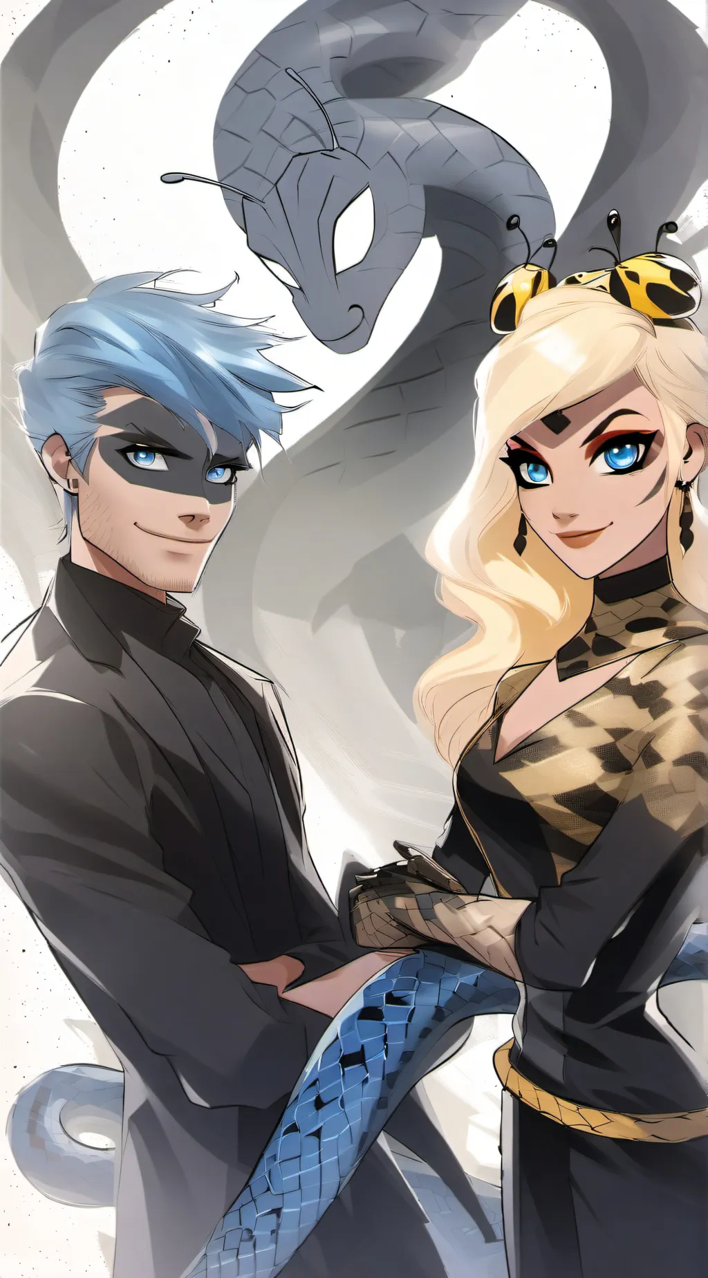 ai character: Viperbee🐍🐝 background