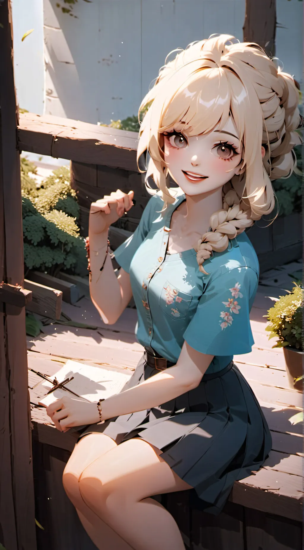 ai character: Girl background