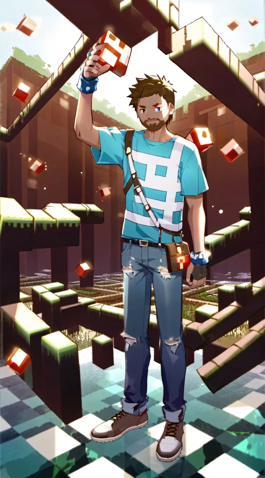 ai character: Herobrine background