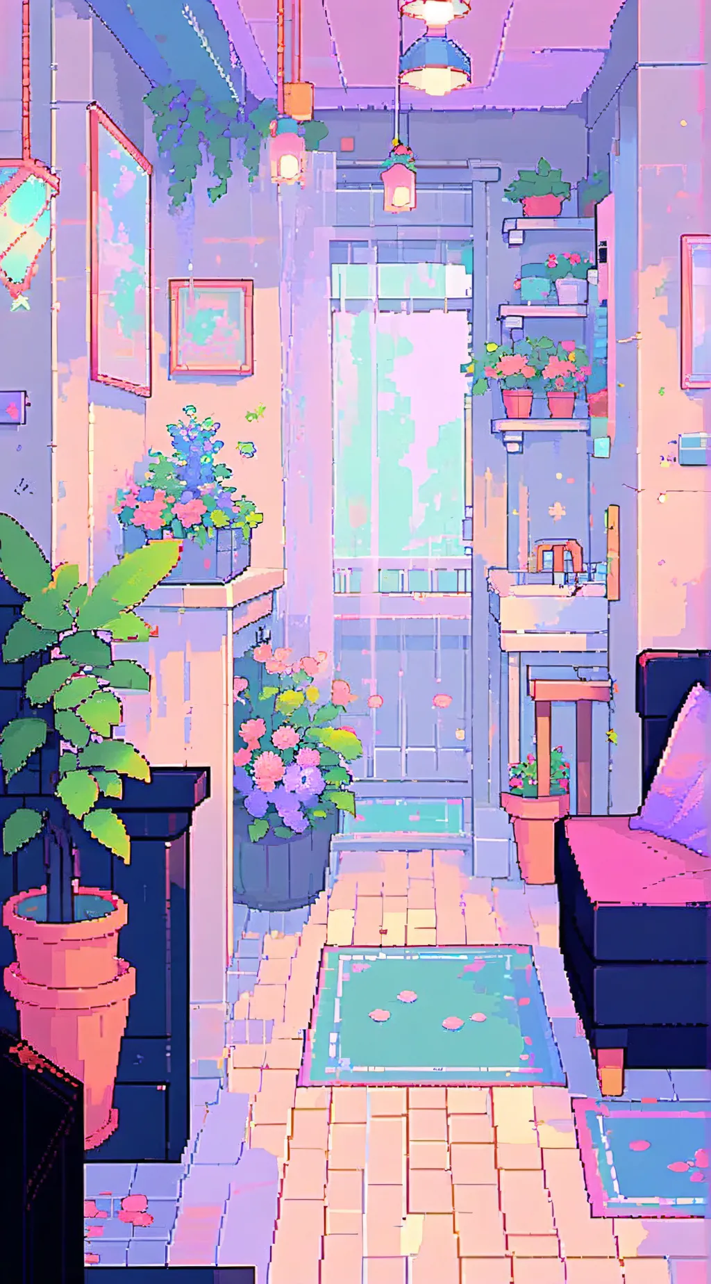 ai character: Garden of ban ban background