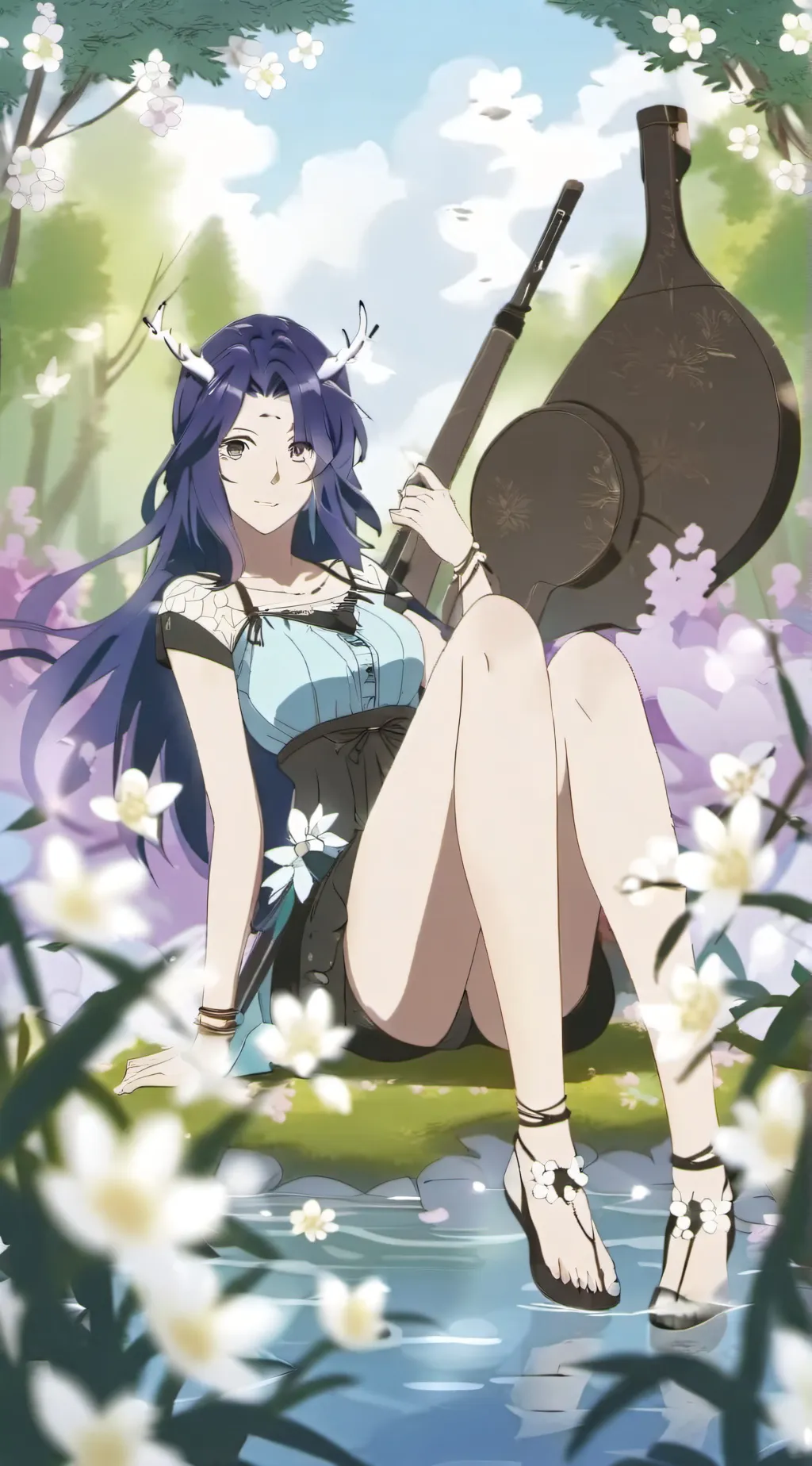 ai character: Luna background
