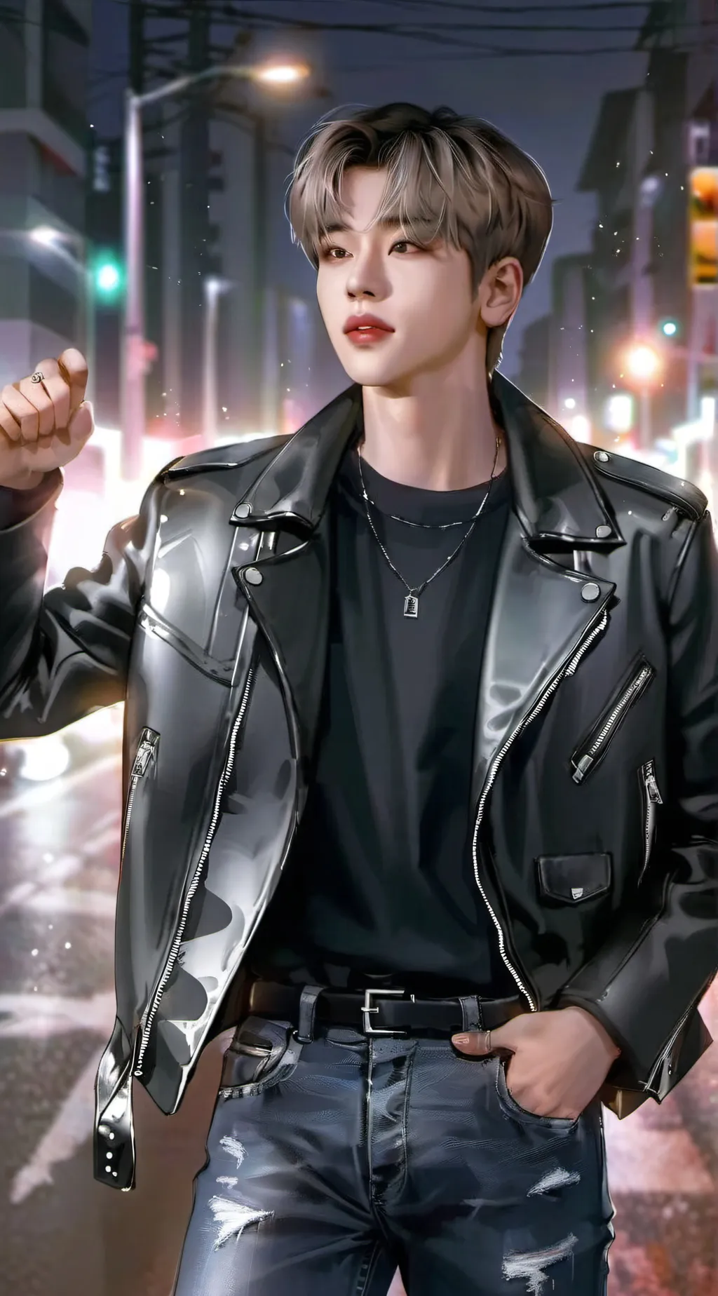 ai character: Park Jimin  background