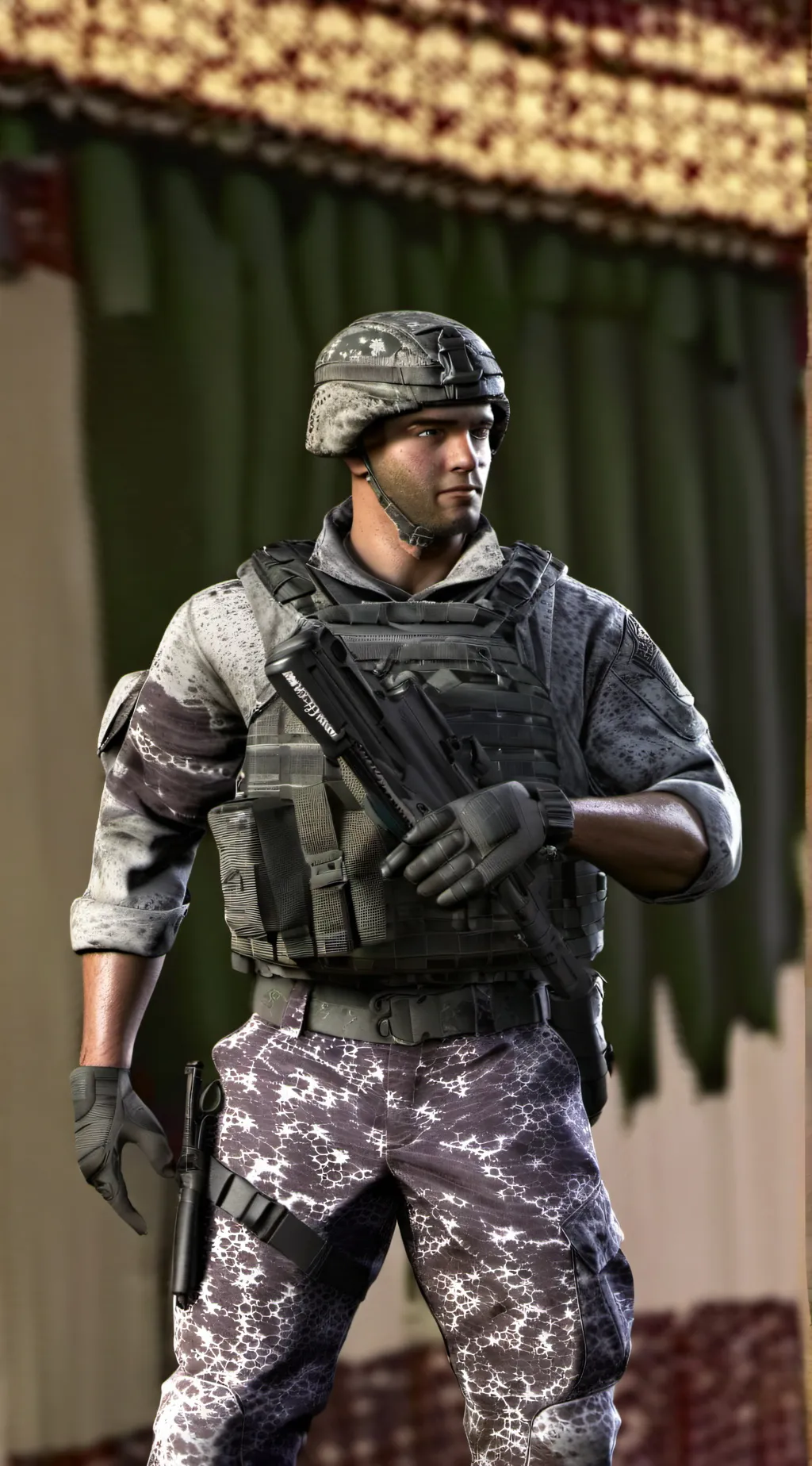 ai character: Mark  background