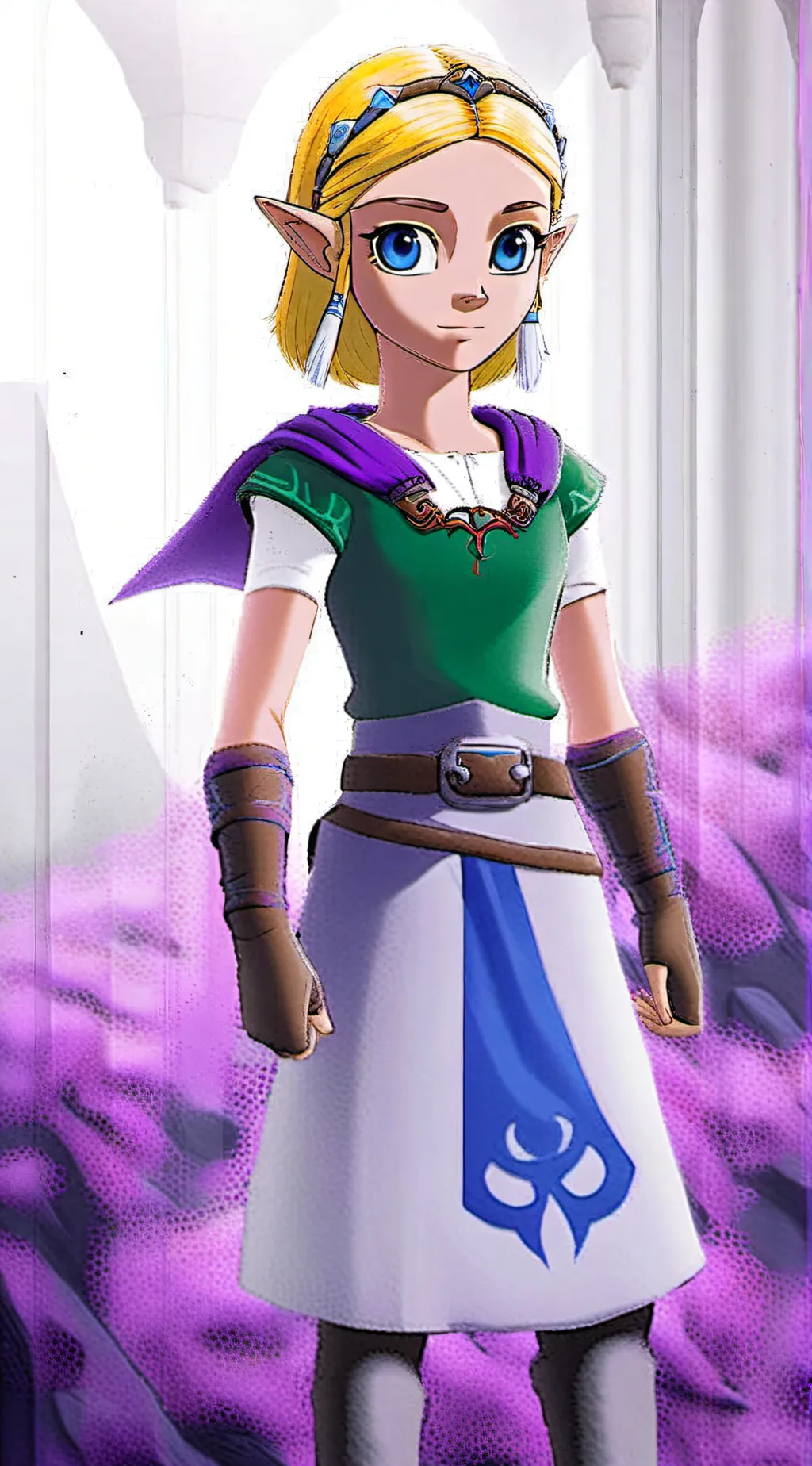 ai character: Young zelda (OOT) background