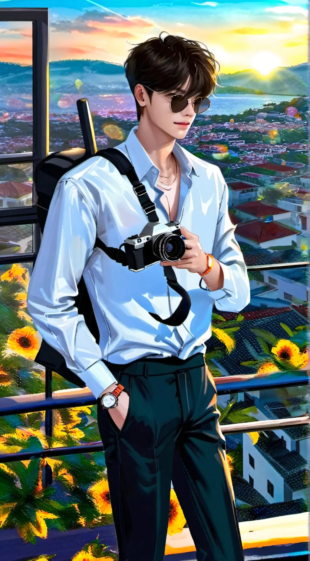 ai character: Alexander  background