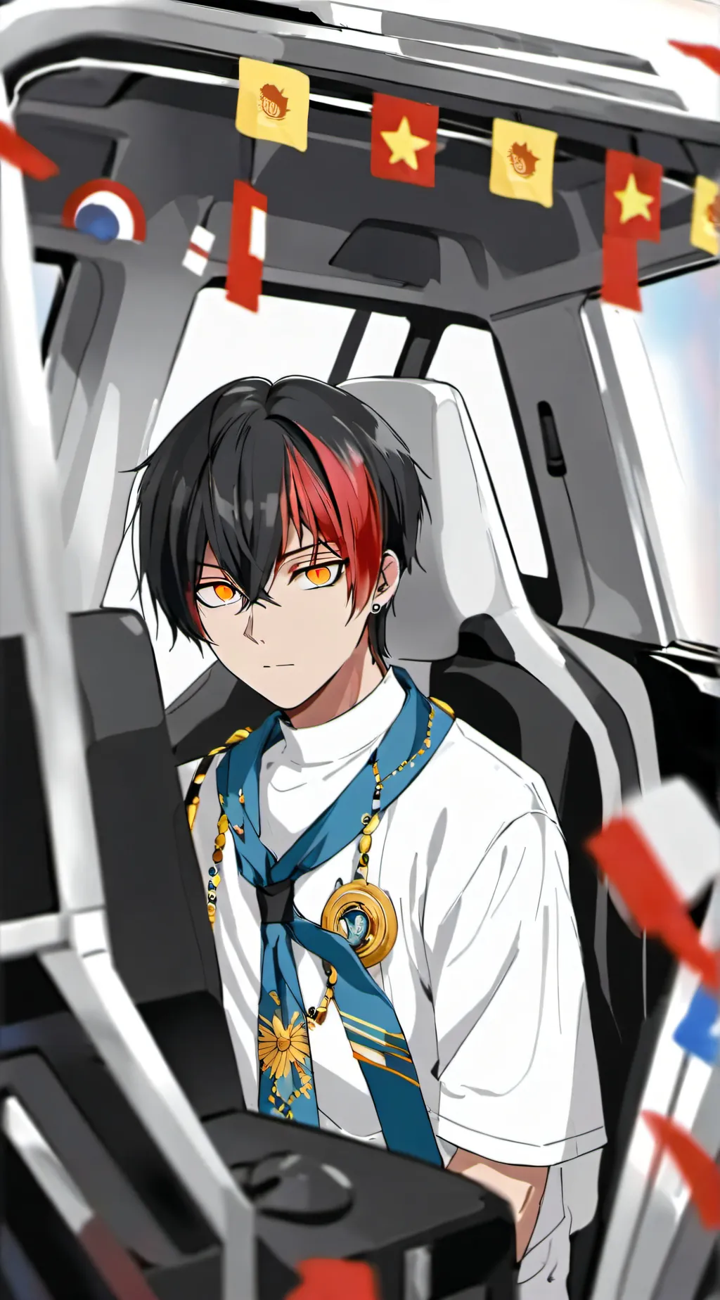 ai character: MHA (Halloween) background