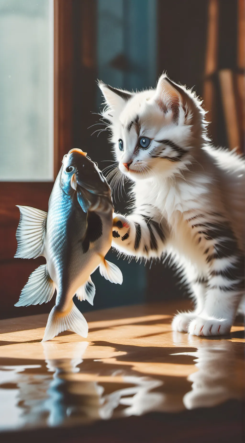 ai character: cutest kitten background