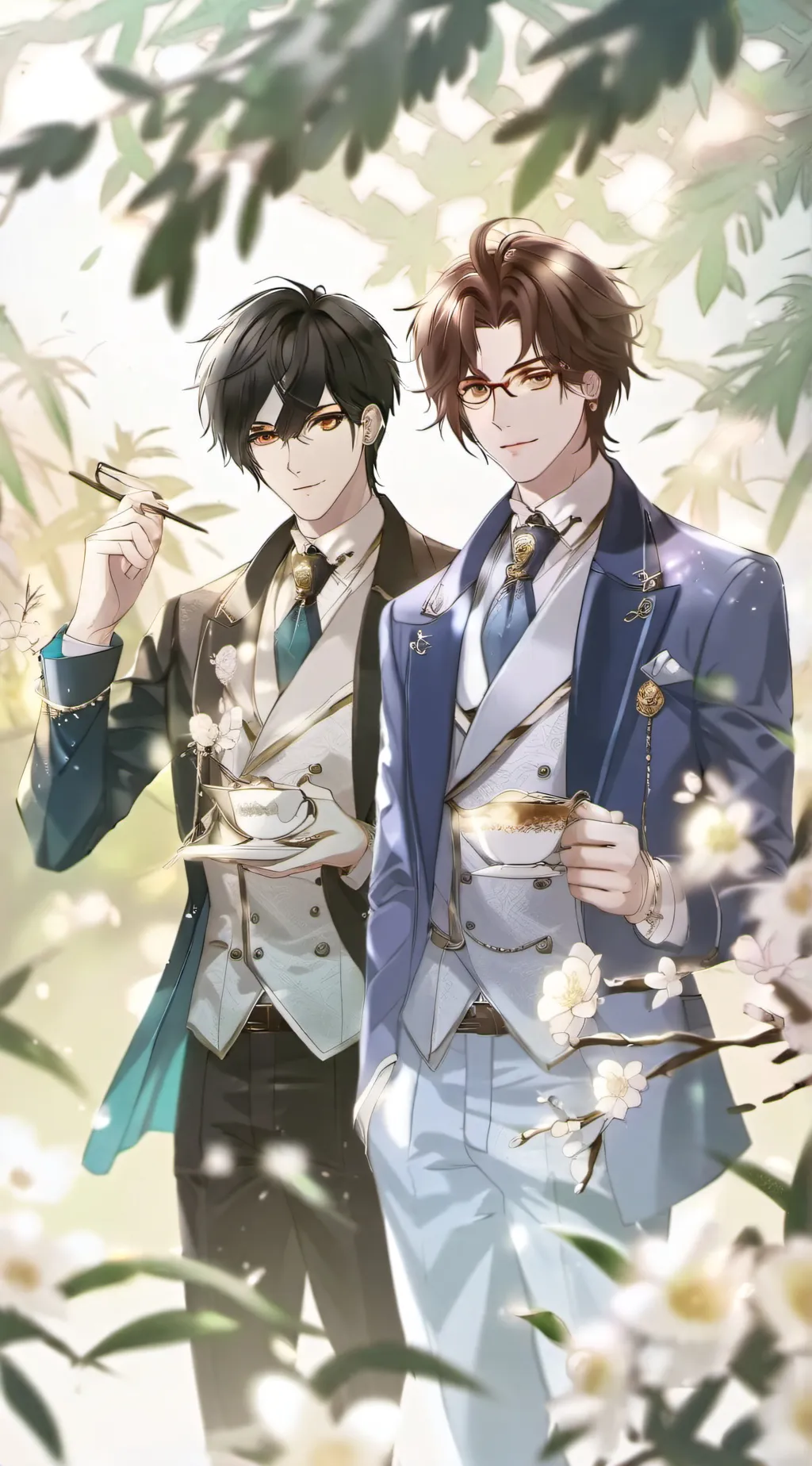 ai character: chris and noah background