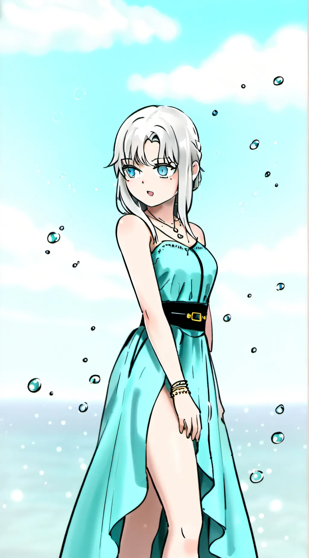 ai character: hanika❄️ background