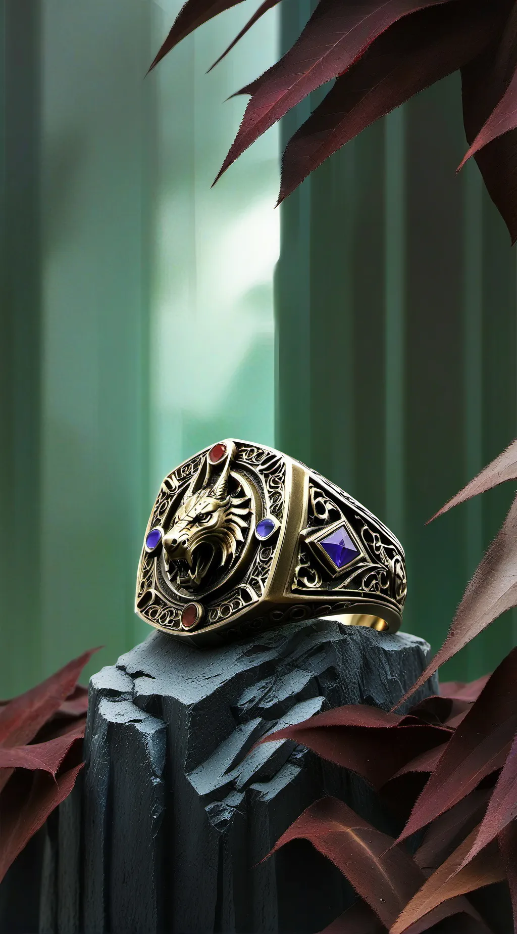 ai character: The powerful ring  background