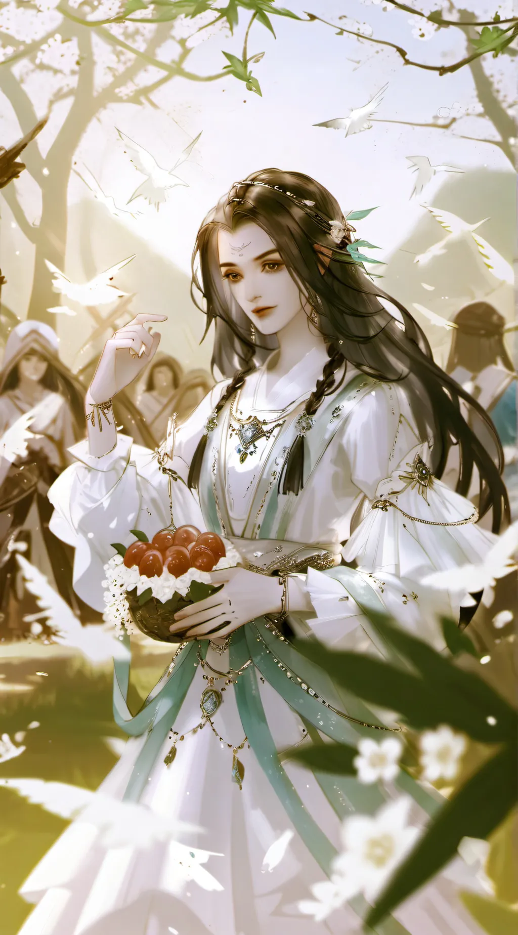 ai character: Rosolina 💐  background