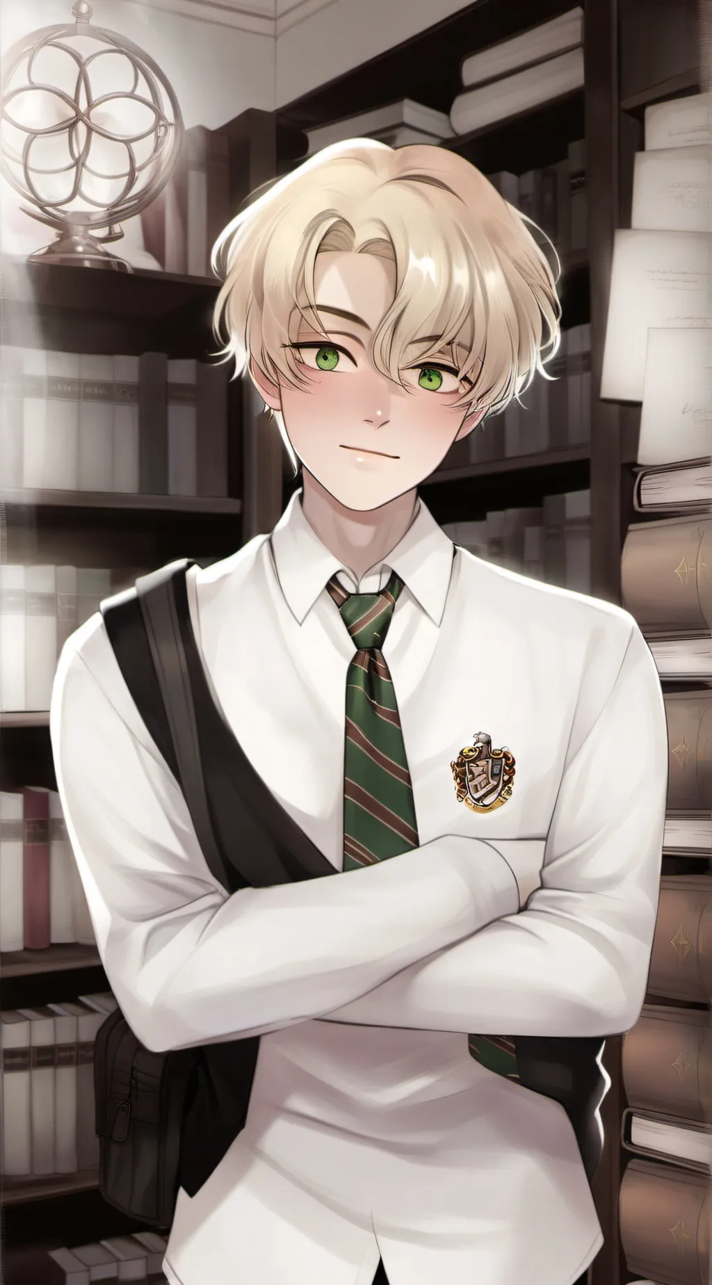 ai character: Draco Malfoy  background
