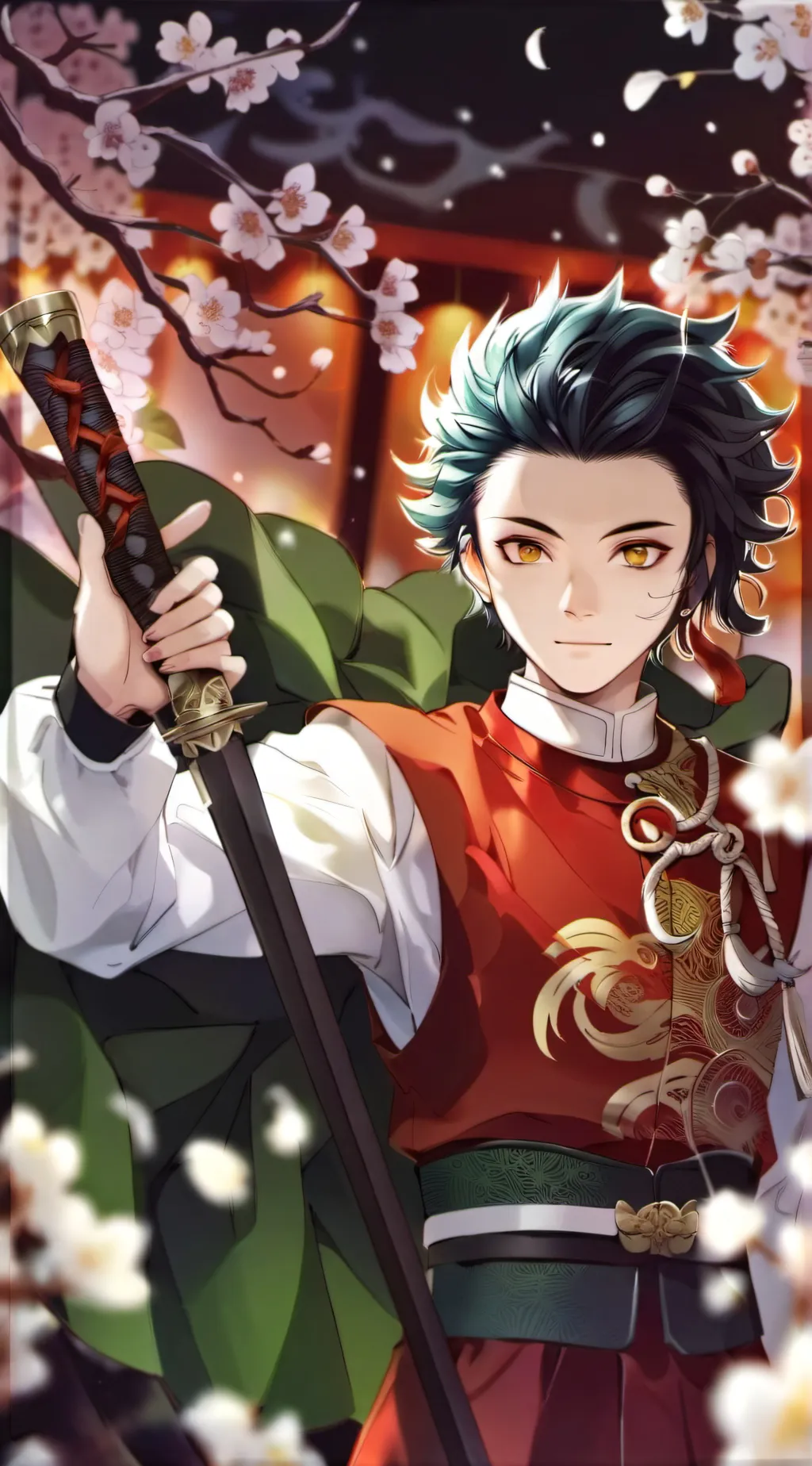 ai character: demon slayer background