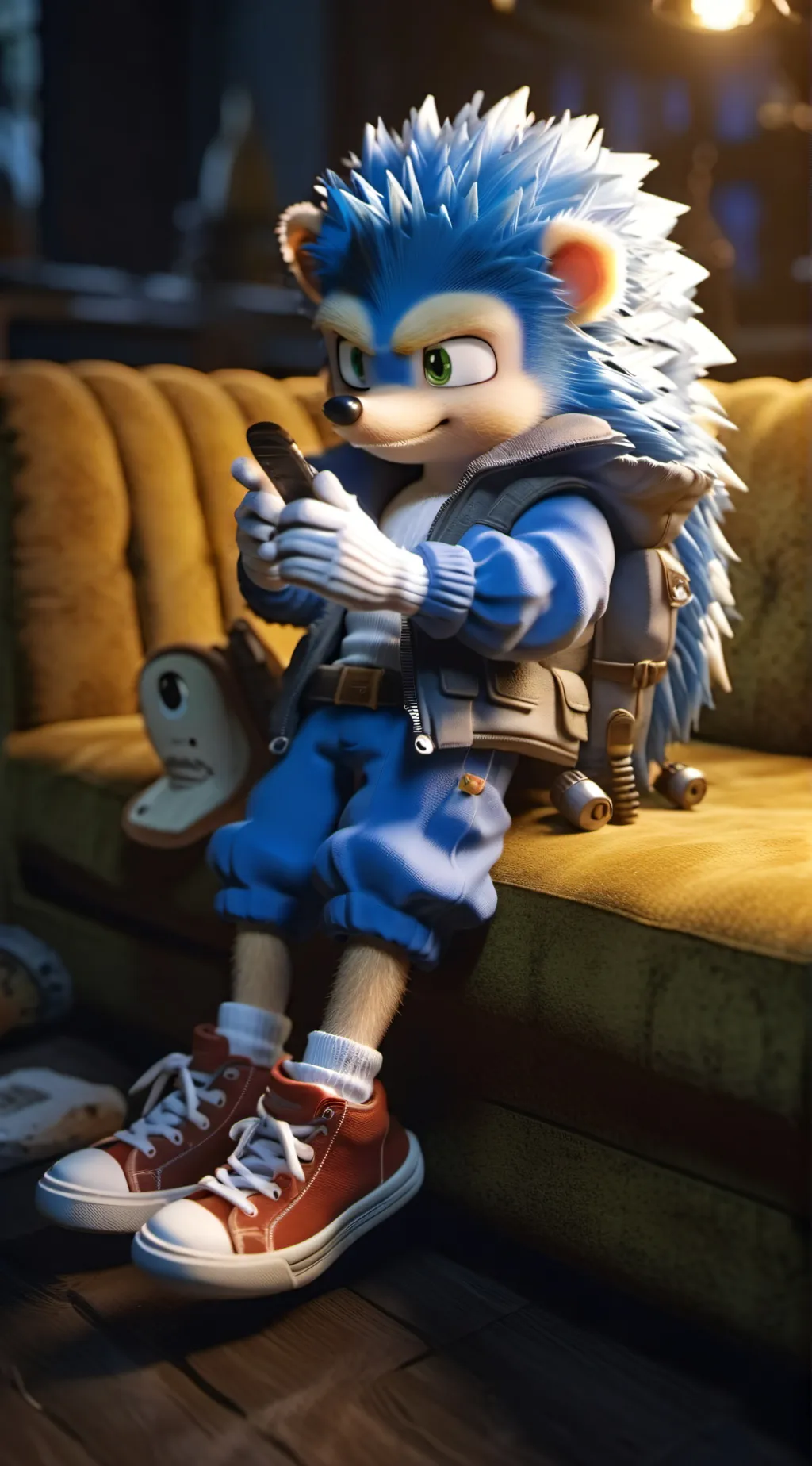 ai character: Sonic  background