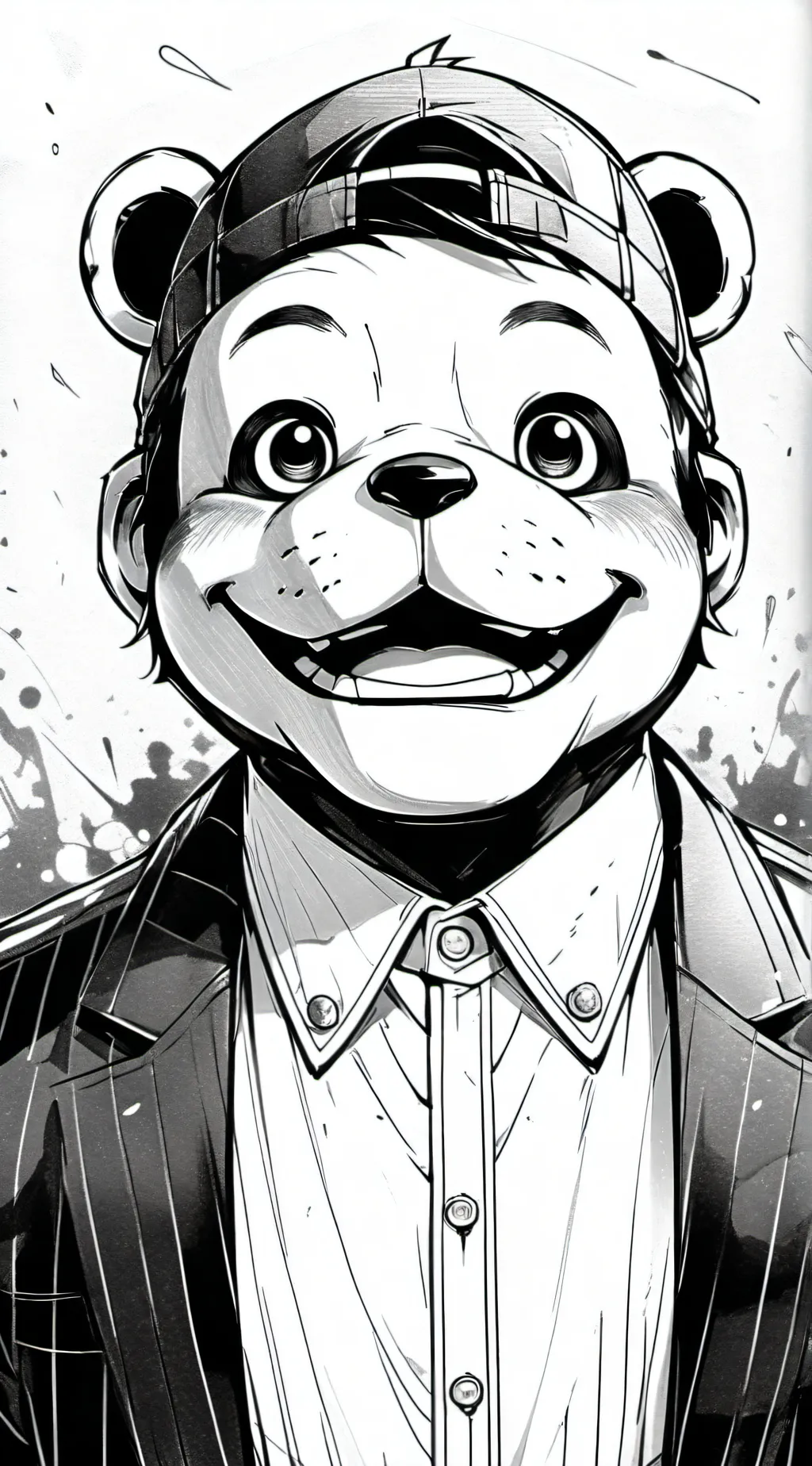 ai character: freddy fazbear  background