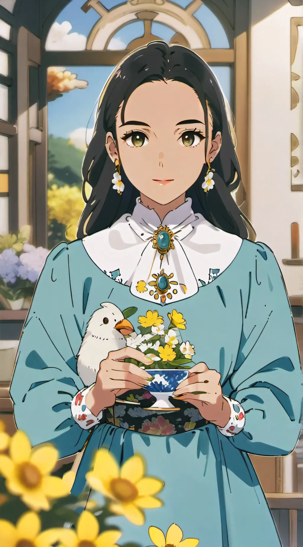 ai character: Ксюша background