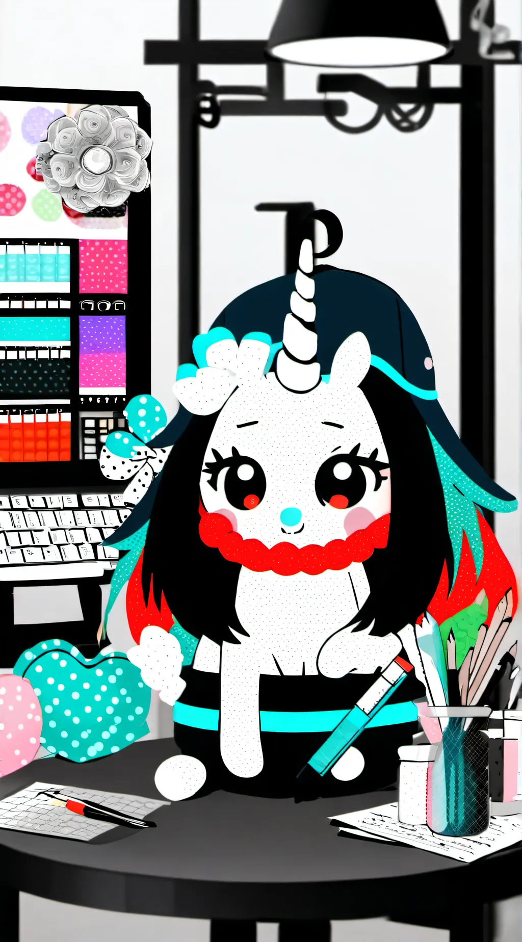 ai character: Crafty corn background
