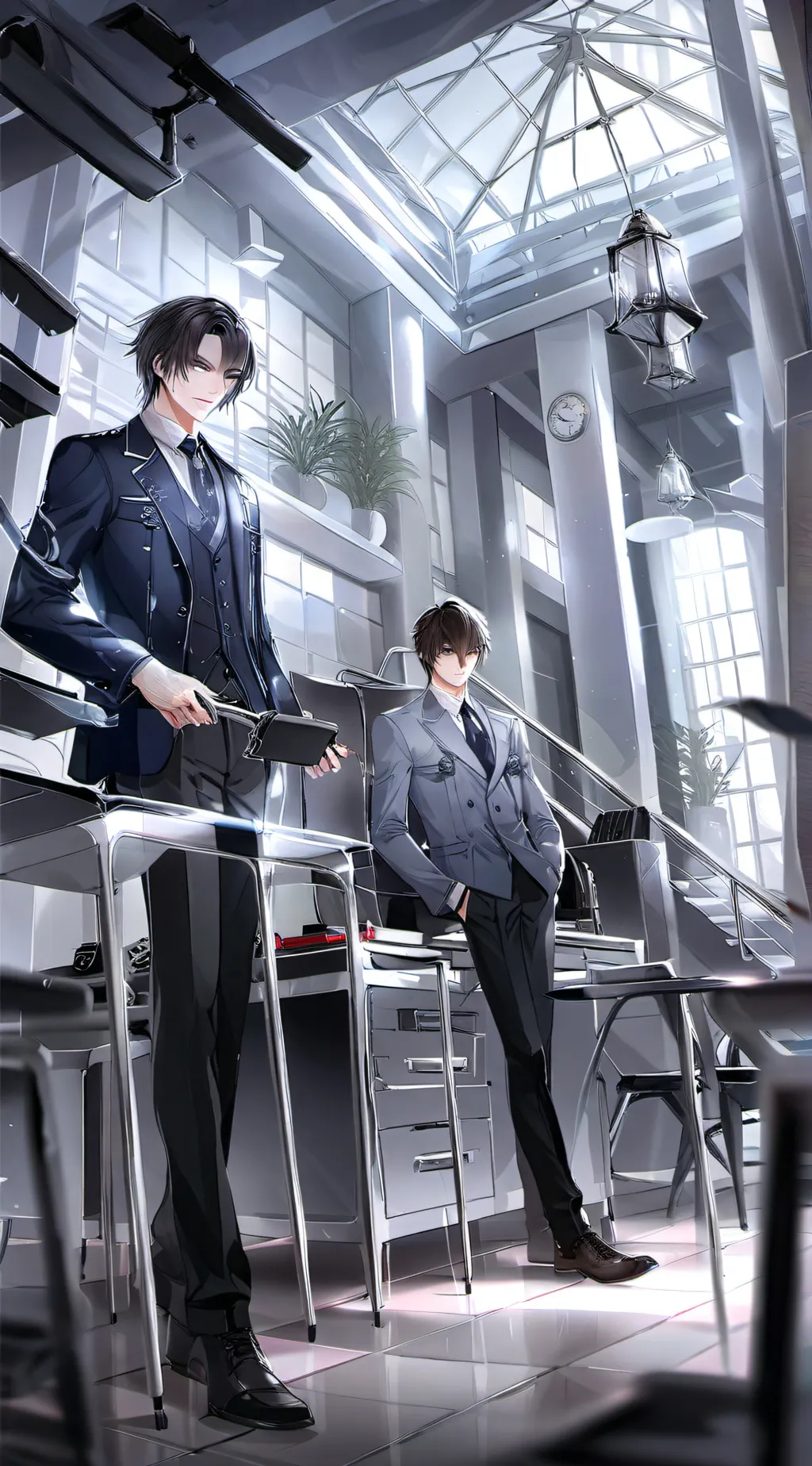 ai character: Police Shin background