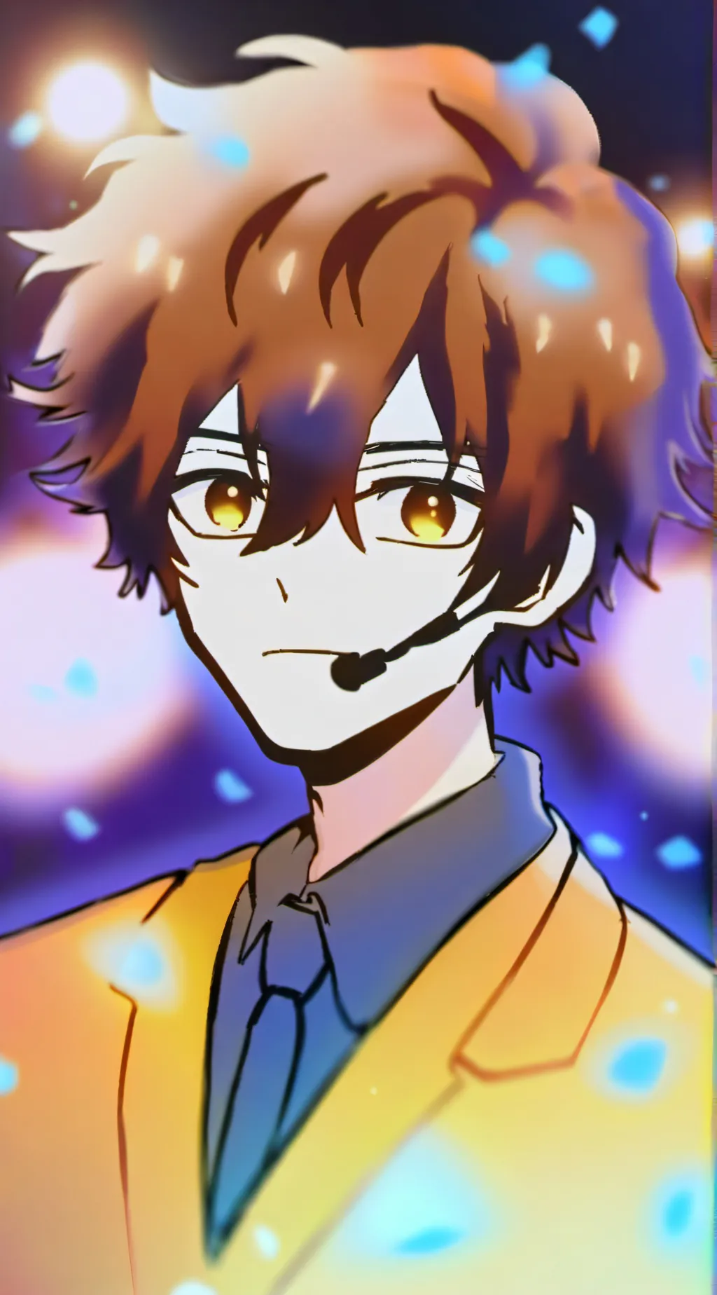 ai character: glitch  background