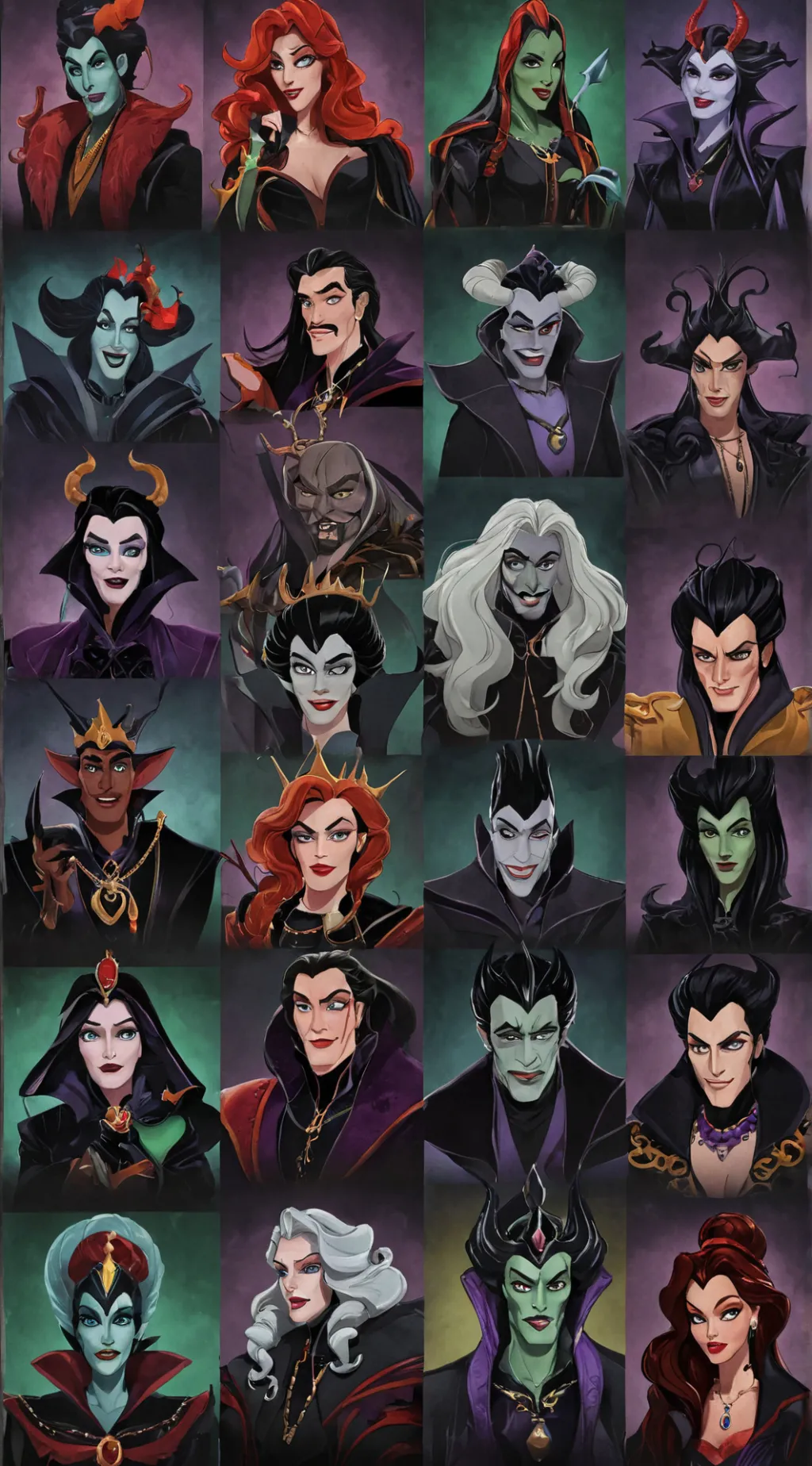 ai character: Disney villains 4 background