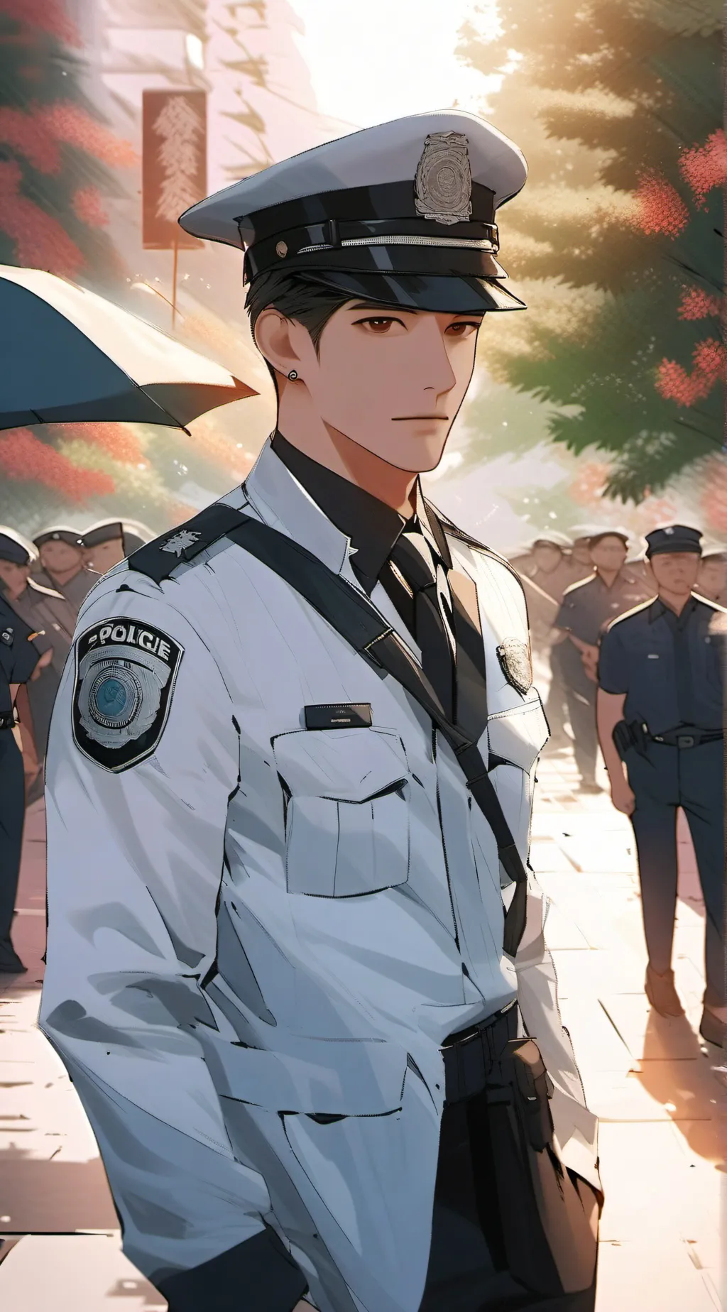 ai character: officer games background