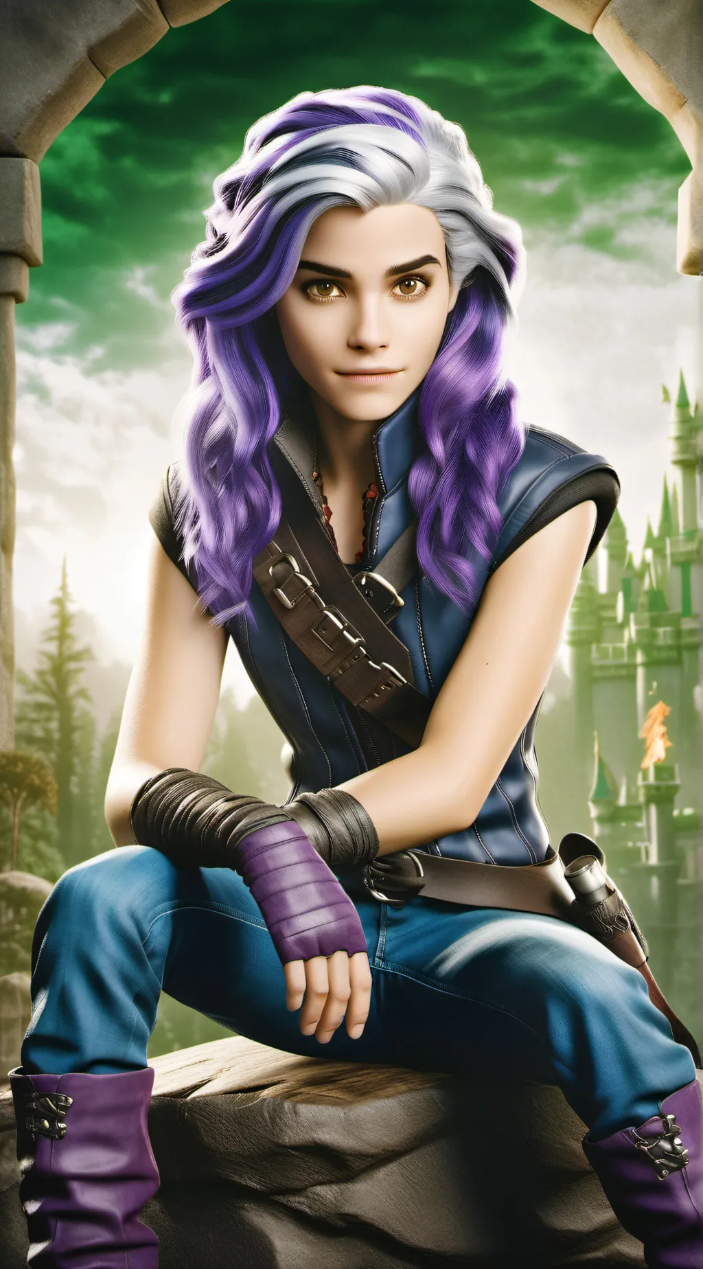 ai character: Descendants argue background