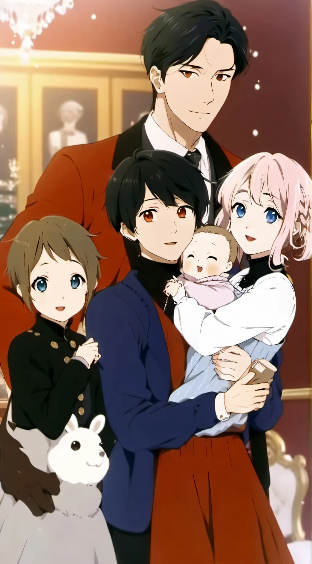 ai character: fake Familie background