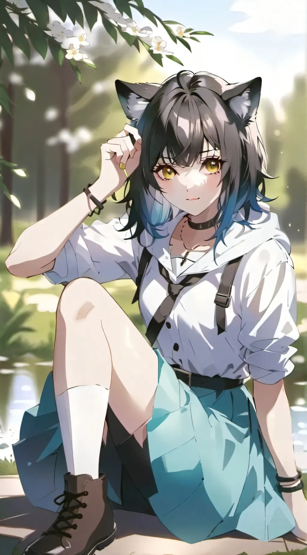 ai character: Akirara Sora background