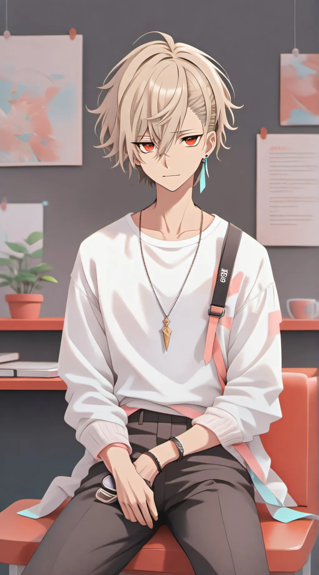 ai character: Ushio Kurama background
