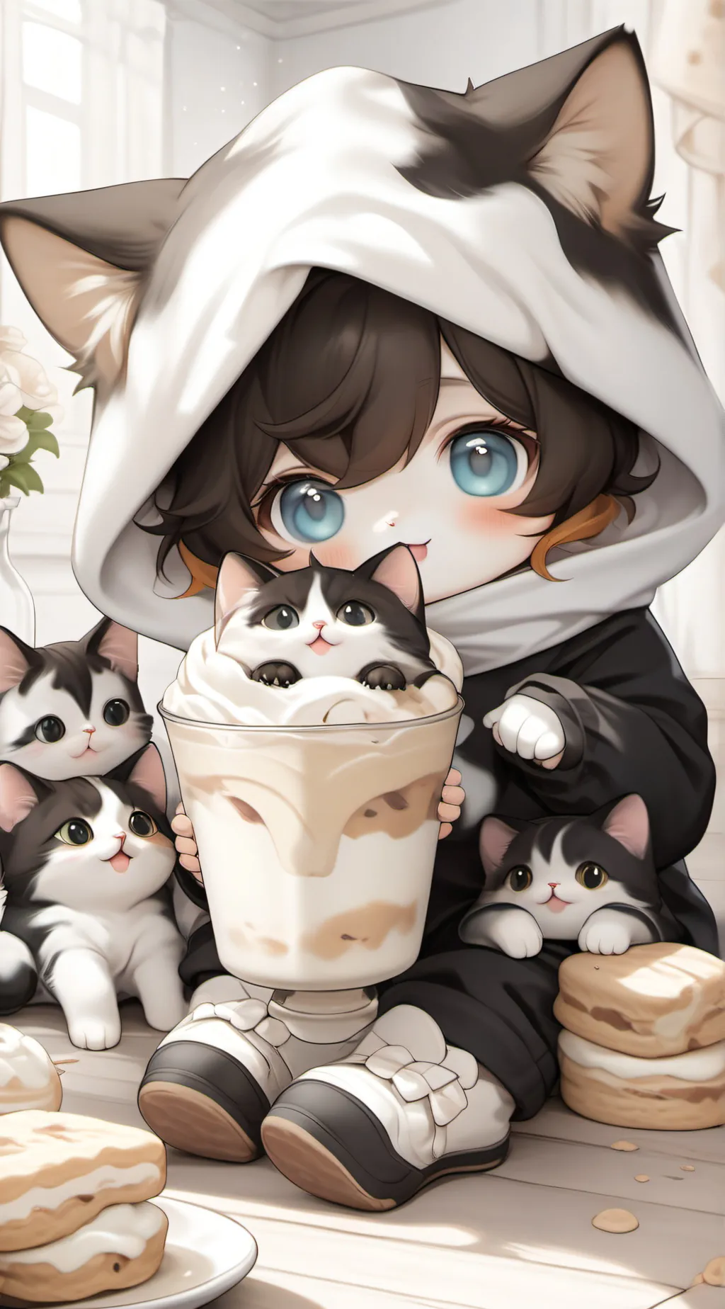 ai character: Fluffy! background