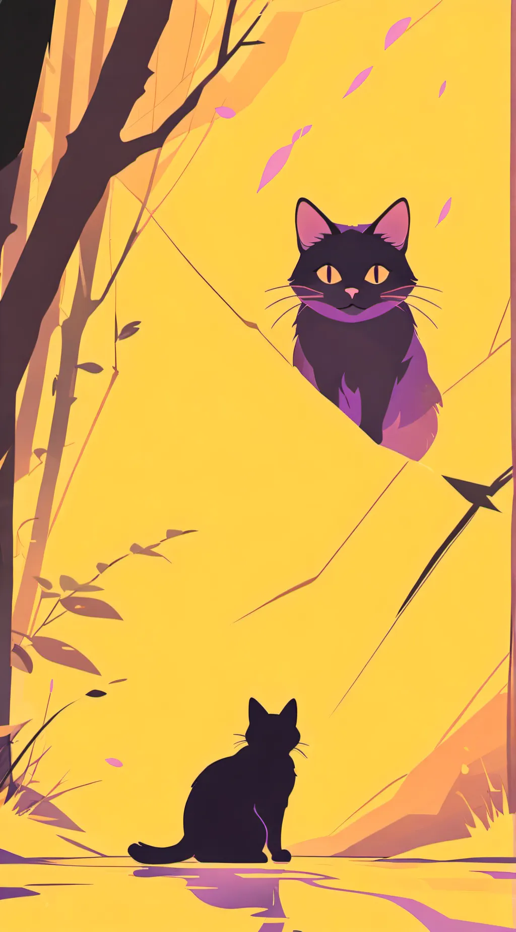 ai character: Michael Afton cat background
