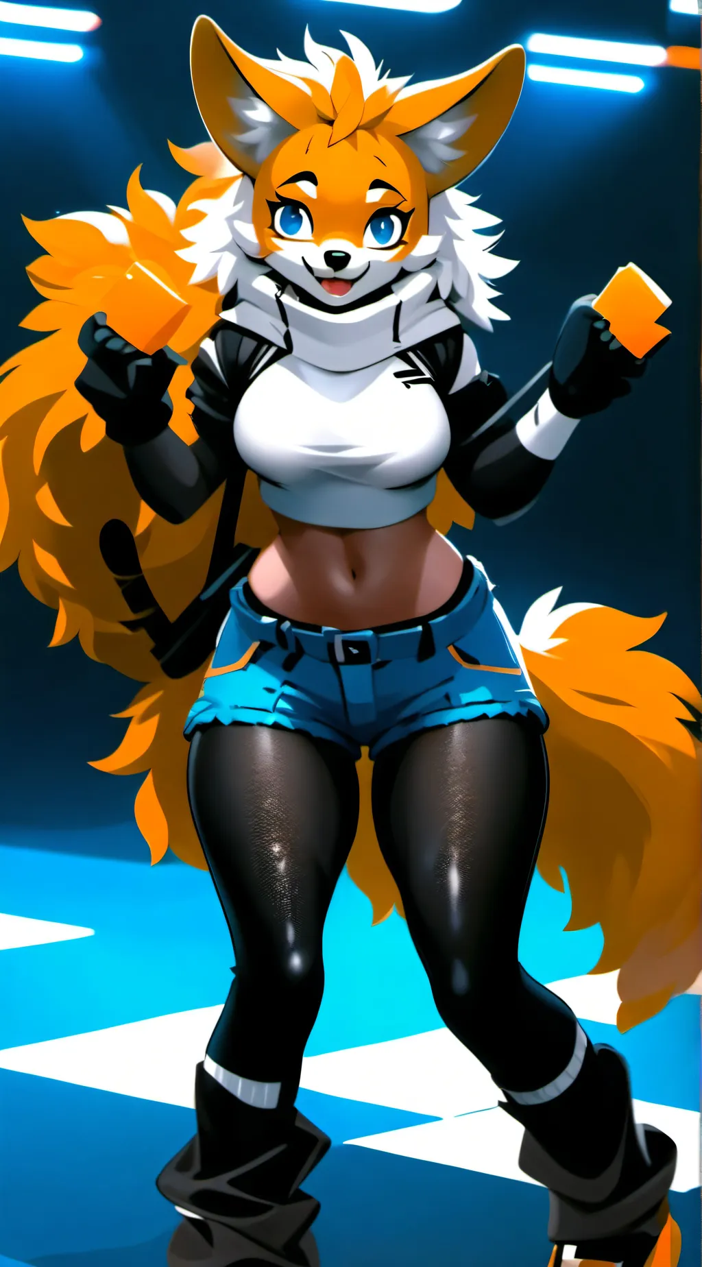 ai character: Ashley  background