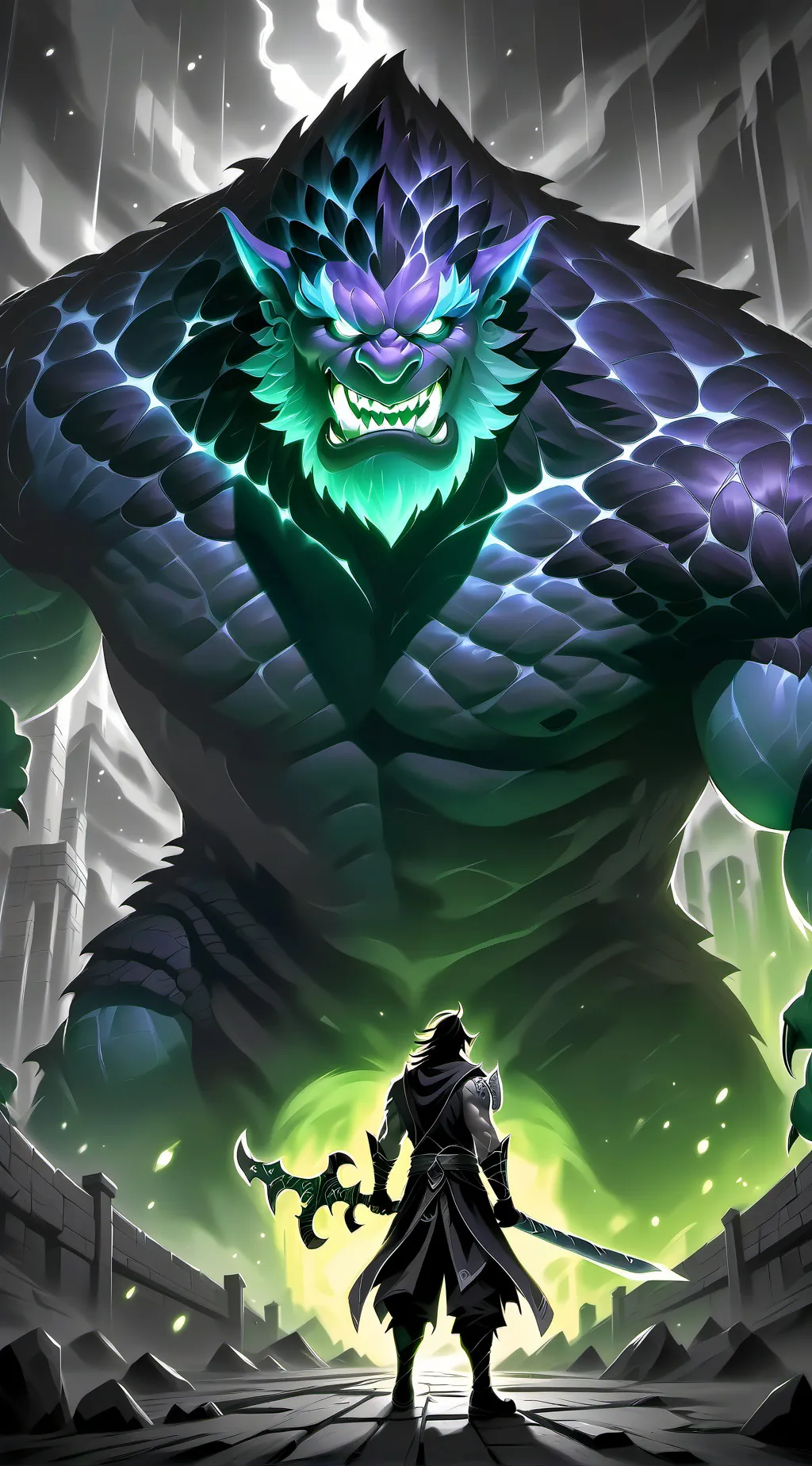 ai character: skinwallker background