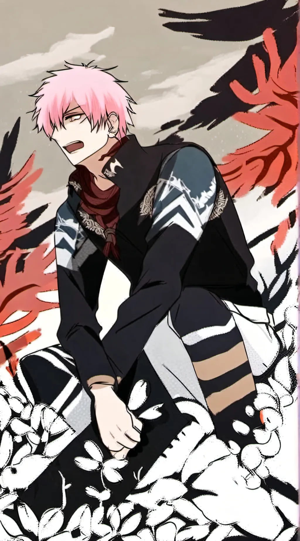 ai character: bakugo and shoto background