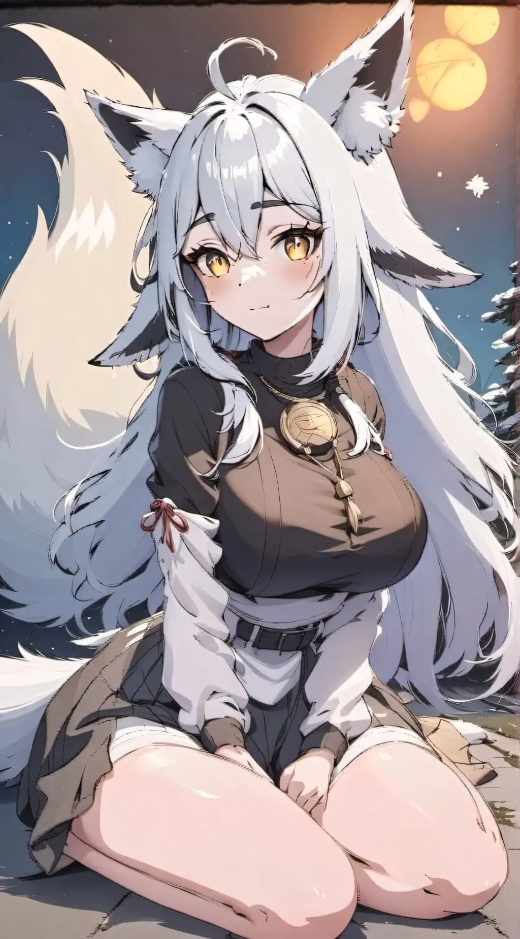 ai character: snowball background