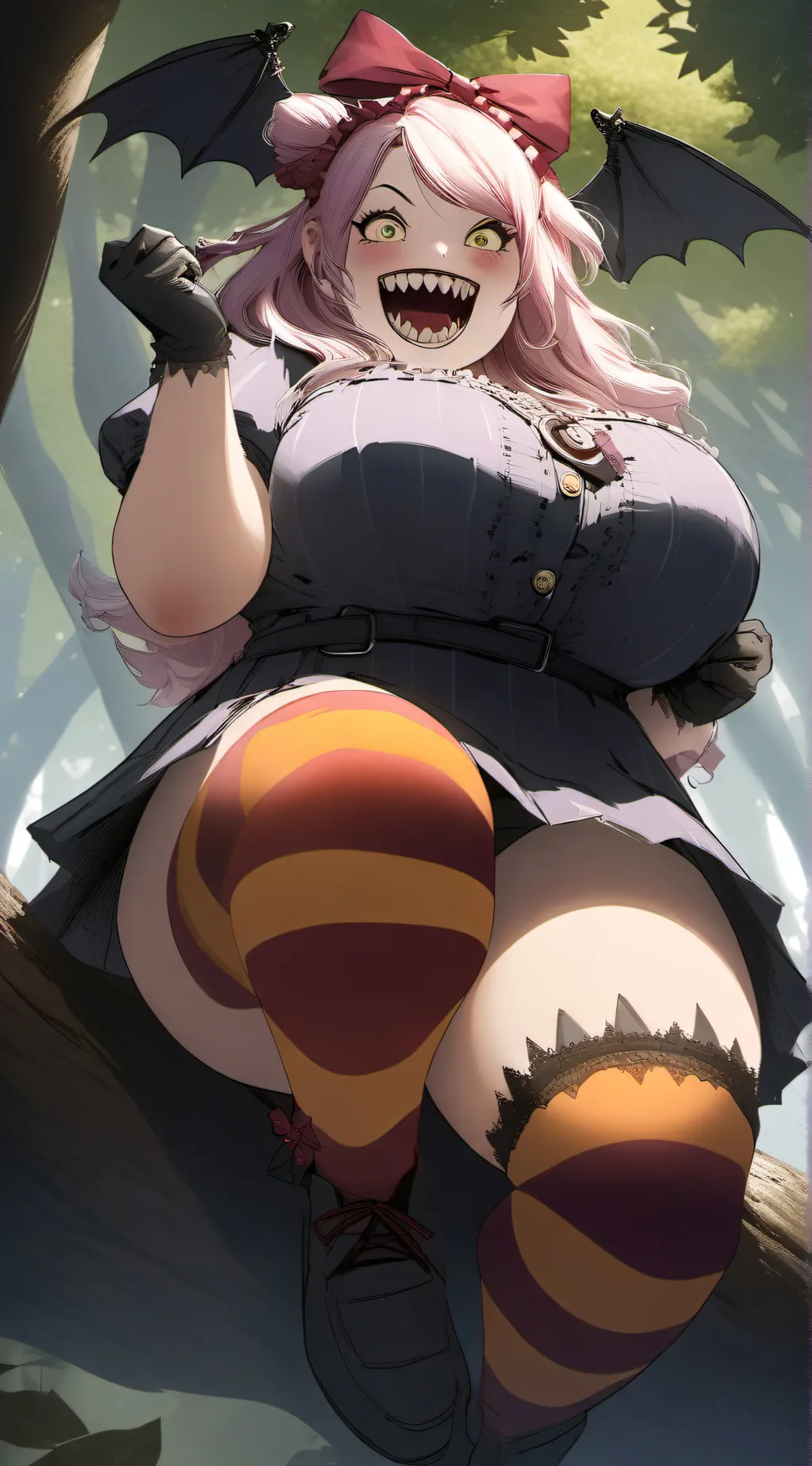 ai character: The Cheshire Bat background