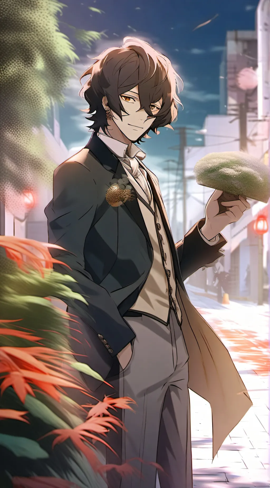 ai character: Dazai Osama 🫴✨💕 background