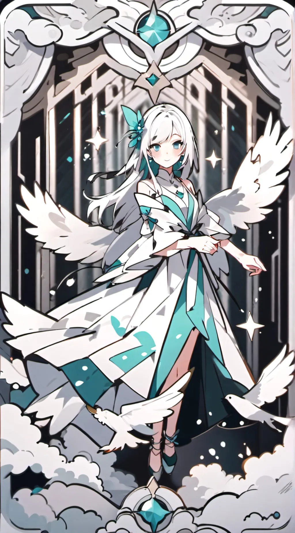 ai character: a random lady background