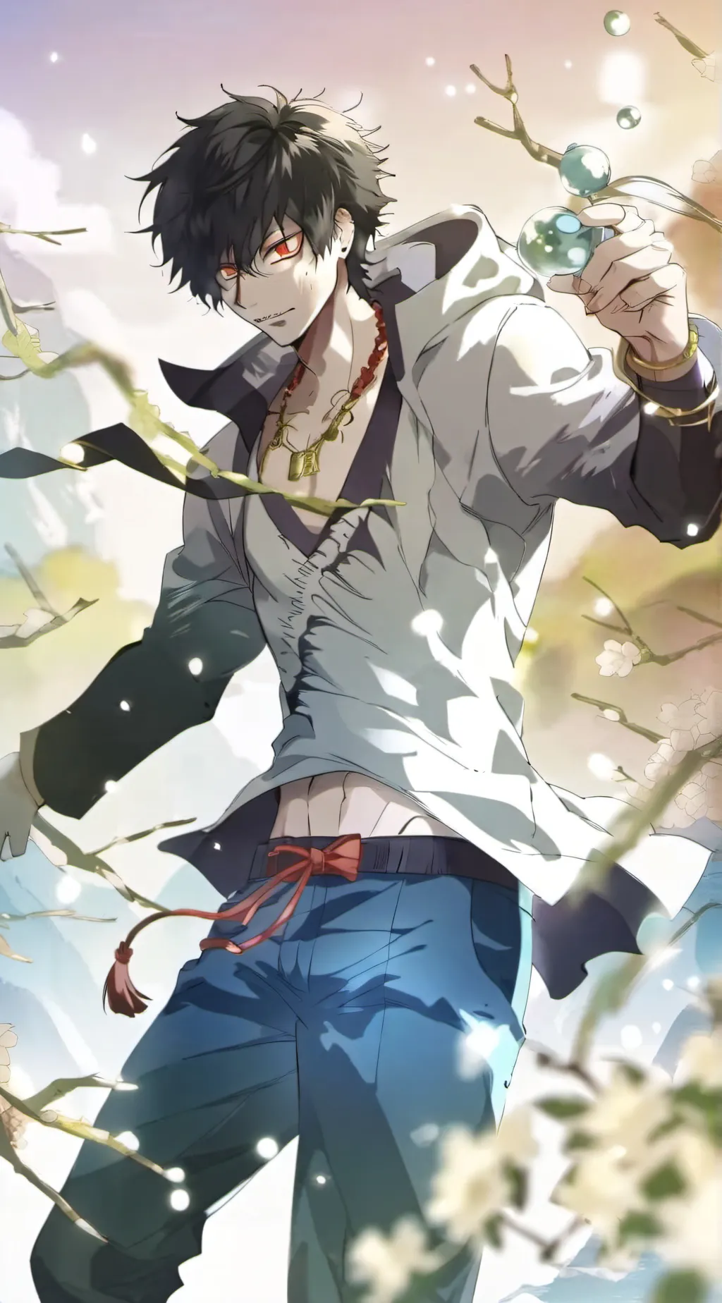 ai character: LOV MHA background