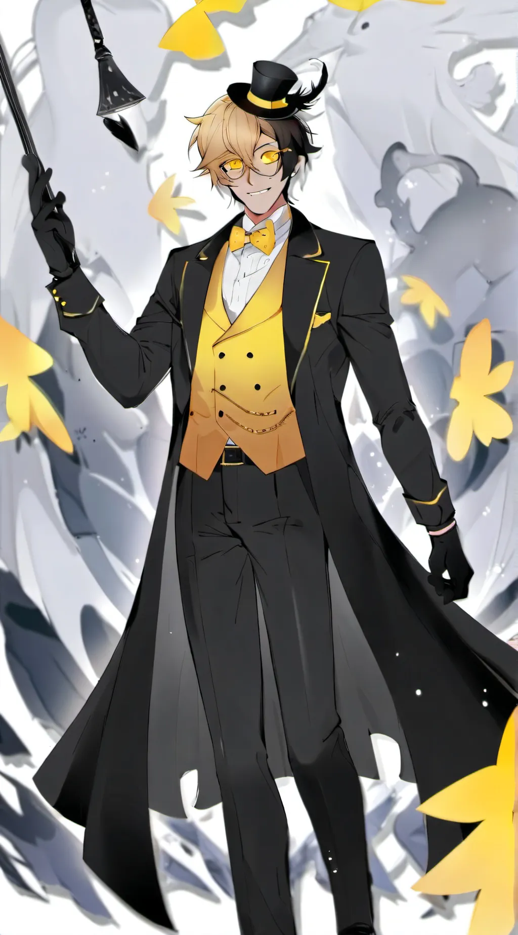 ai character: Bill Cipher background